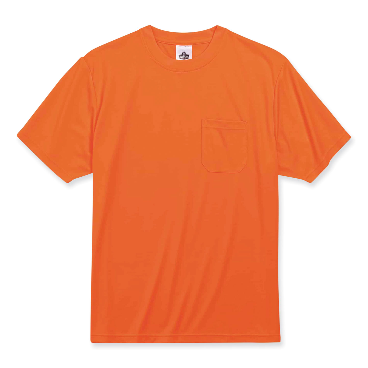 GloWear 8089 Non-Certified Hi-Vis T-Shirt, Polyester, Medium, Orange