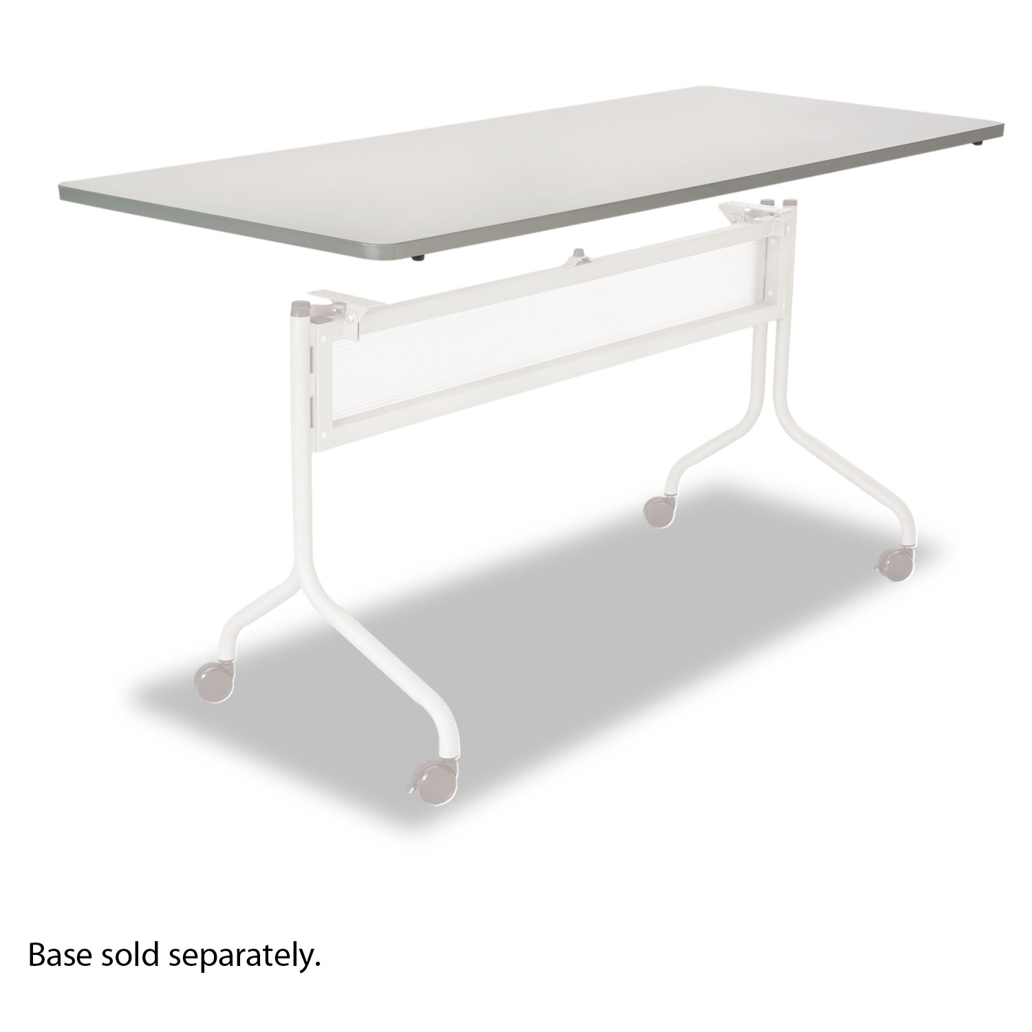 Impromptu Series Mobile Training Table Top, Rectangular, 72w x 24d, Gray