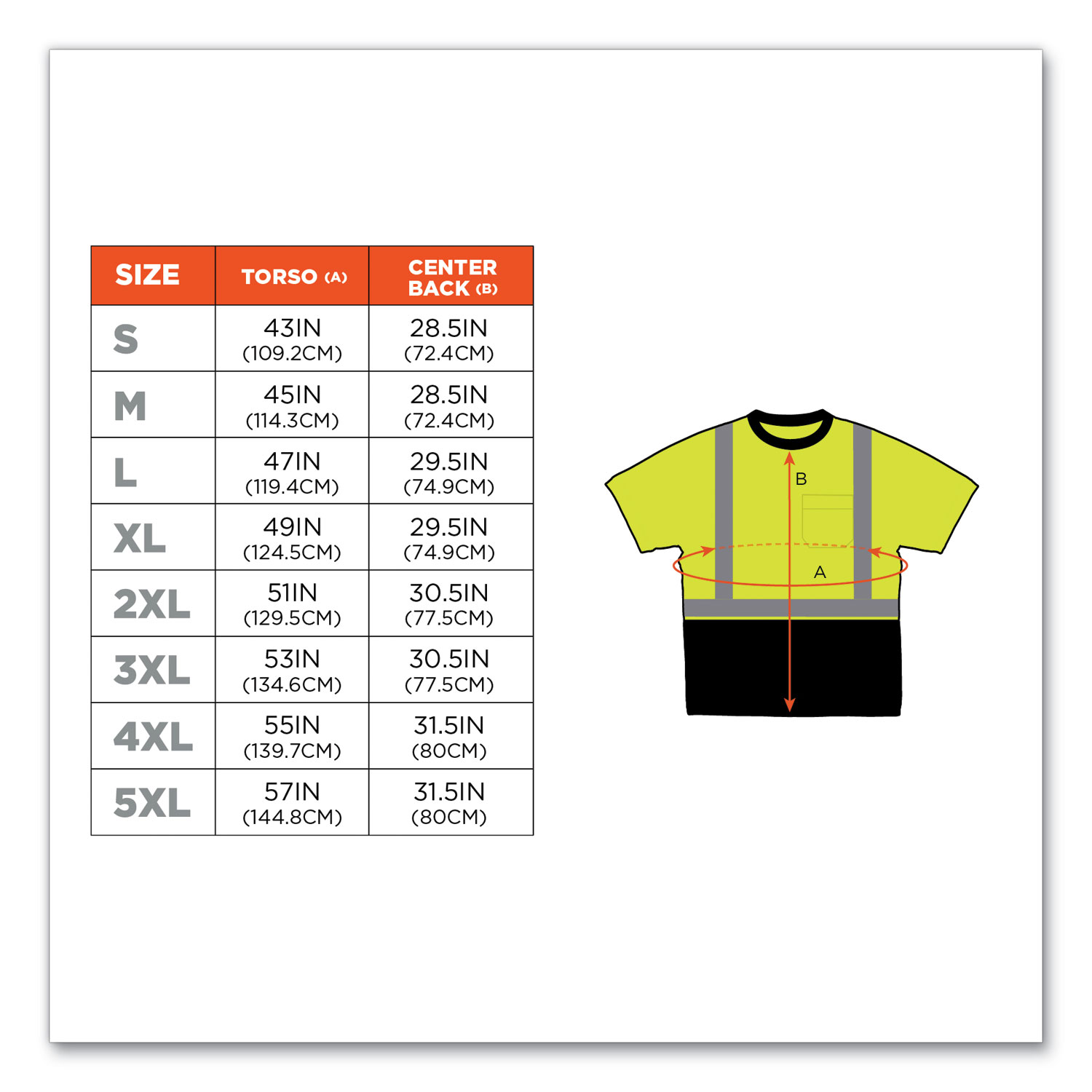 GloWear 8289BK Class 2 Hi-Vis T-Shirt with Black Bottom, X-Large, Lime