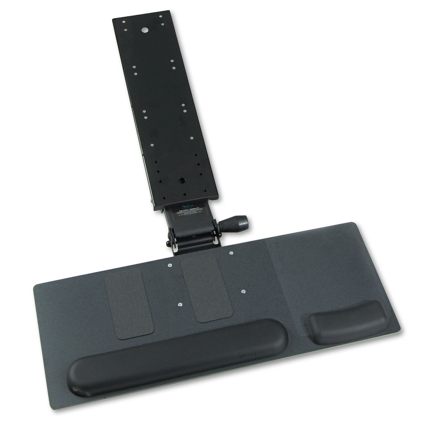  Safco 2137 Ergo-Comfort Articulating Keyboard/Mouse Platform, 28w x 11.75d, Black Granite (SAF2137) 