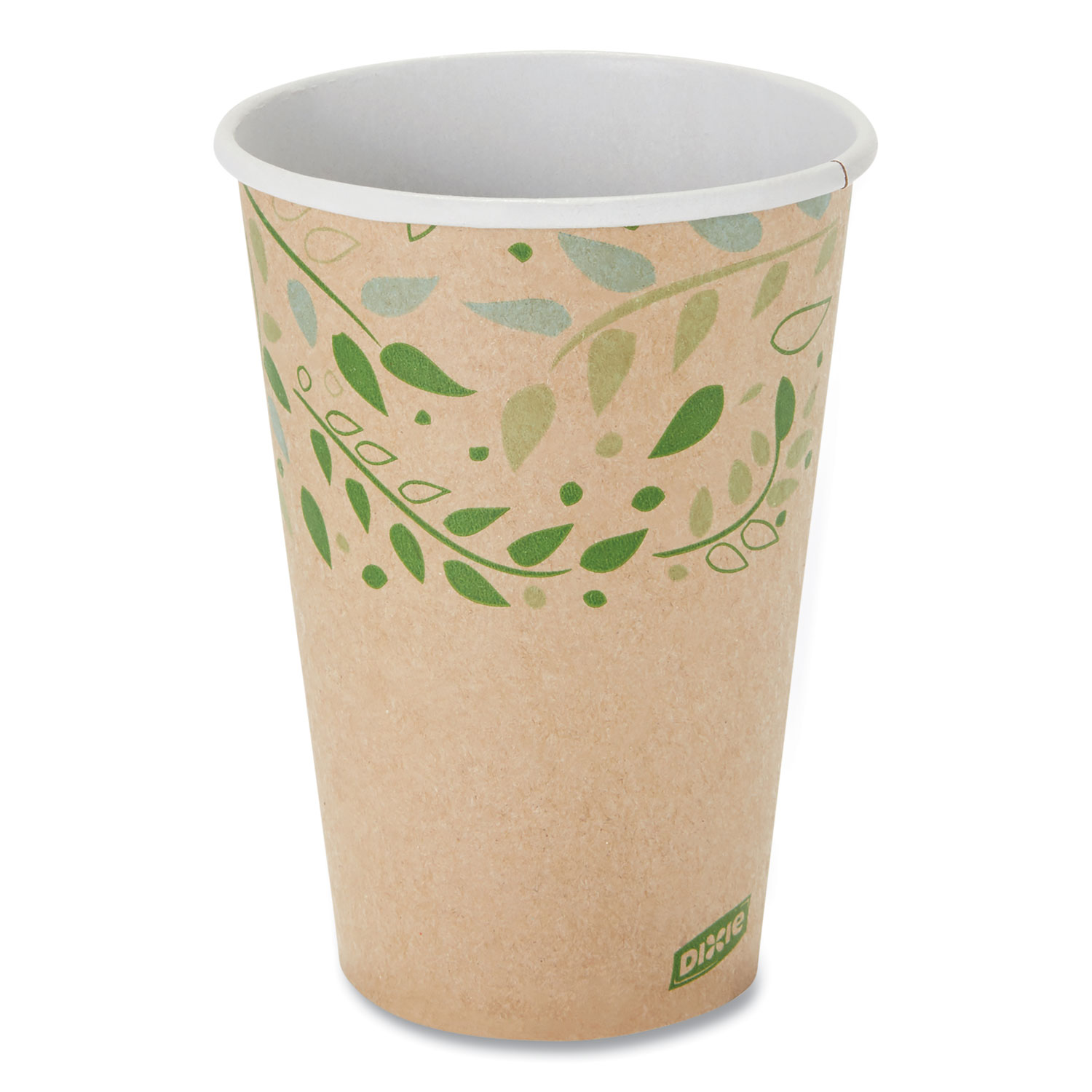 EcoSmart Recycled Hot/Cold Cups, 16 oz, Kraft/Green, 1,000/Carton