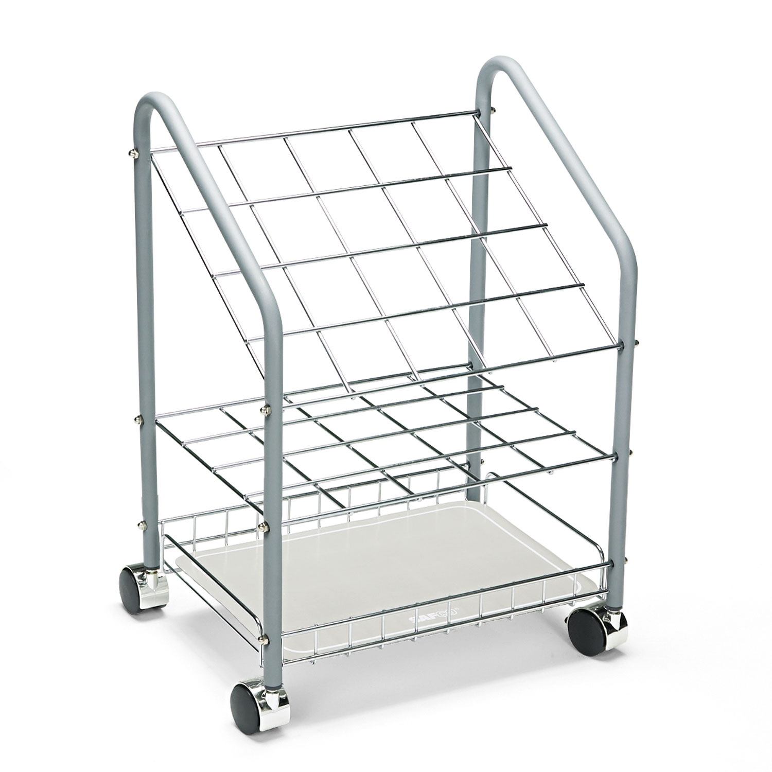 Wire Roll/File, 20 Compartments, 18w x 12-3/4d x 24-1/2h, Gray