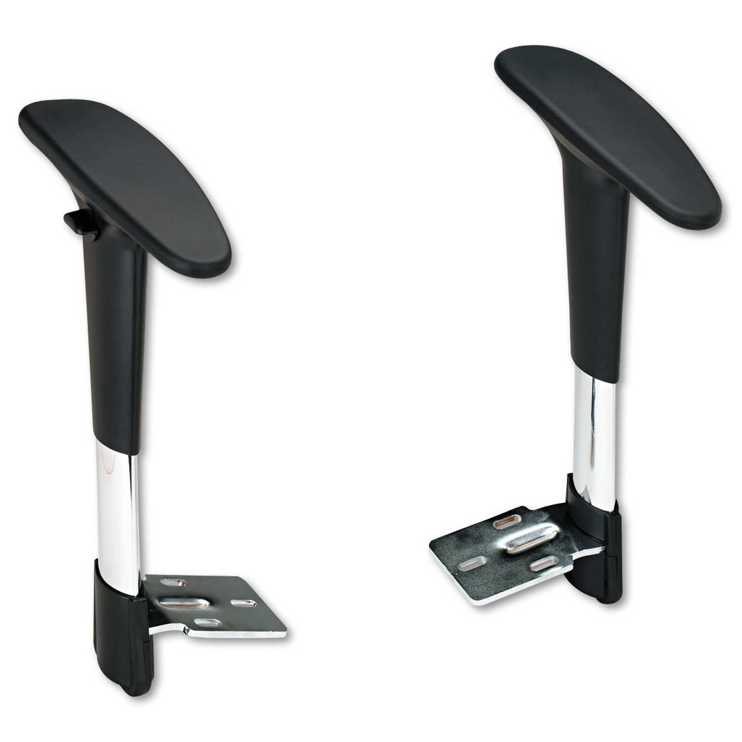  Safco 3495BL Adjustable T-Pad Arms for Metro Series Extended-Height Chairs, Black/Chrome (SAF3495BL) 