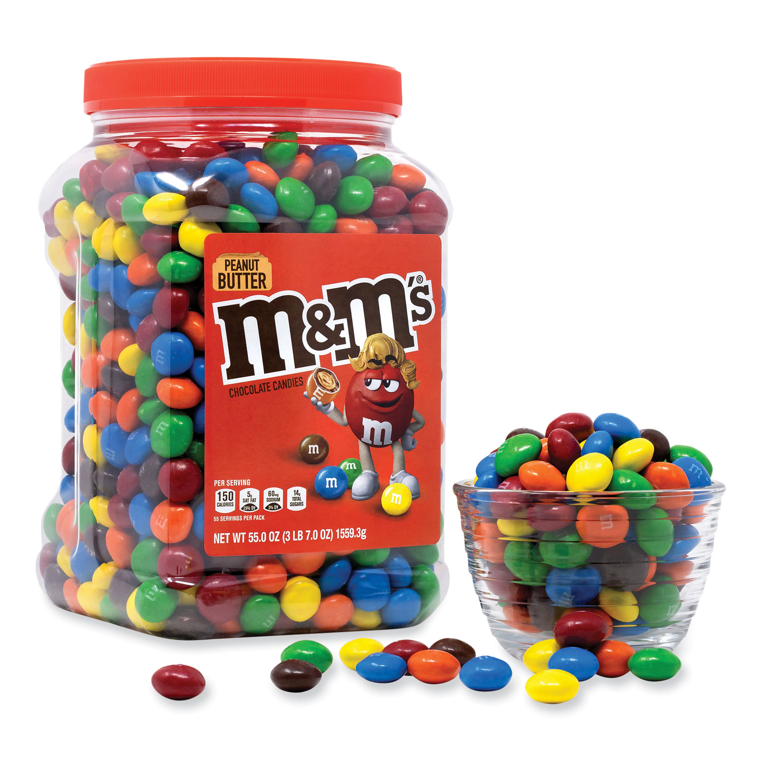 M&Ms Peanut Butter Family Size - 18.4oz - Pack of 2