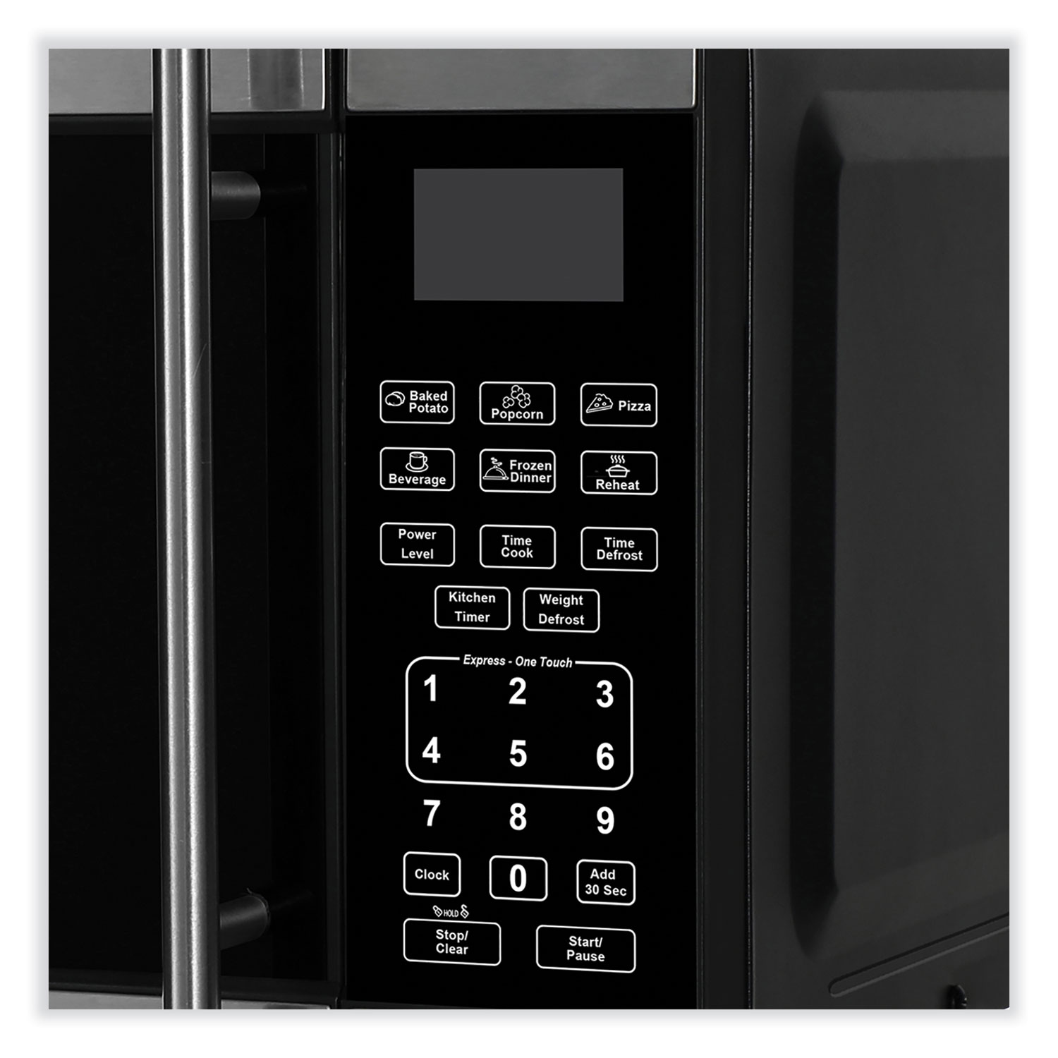 0.7 Cu Ft Microwave Oven, 700 Watts, Black - Zerbee