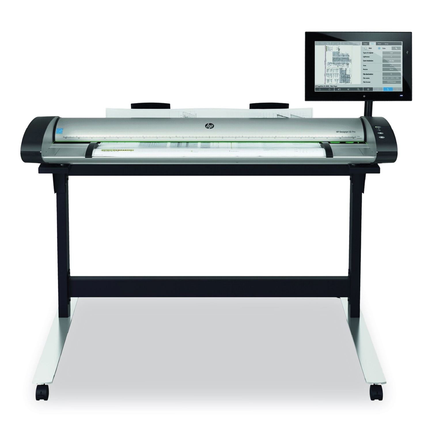 DesignJet SD Pro 2 44″ Scanner, Scans Up to 44″ Wide, 1200 dpi Optical Resolution, TAA Compliant