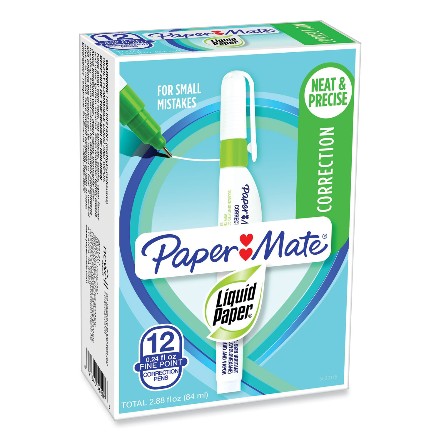 Paper Mate Liquid Paper Correction Pen, 7 ml., White (5620115)