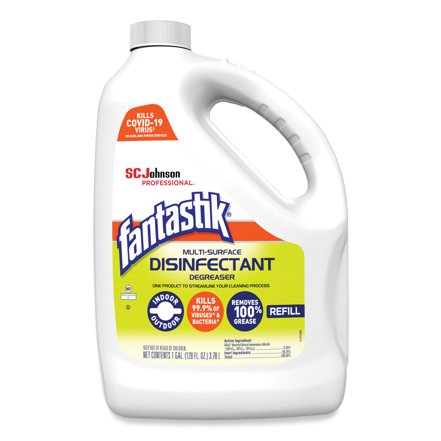 Fantastik Multi-Surface Disinfectant Degreaser Pleasant Scent 1 Gallon Bottle