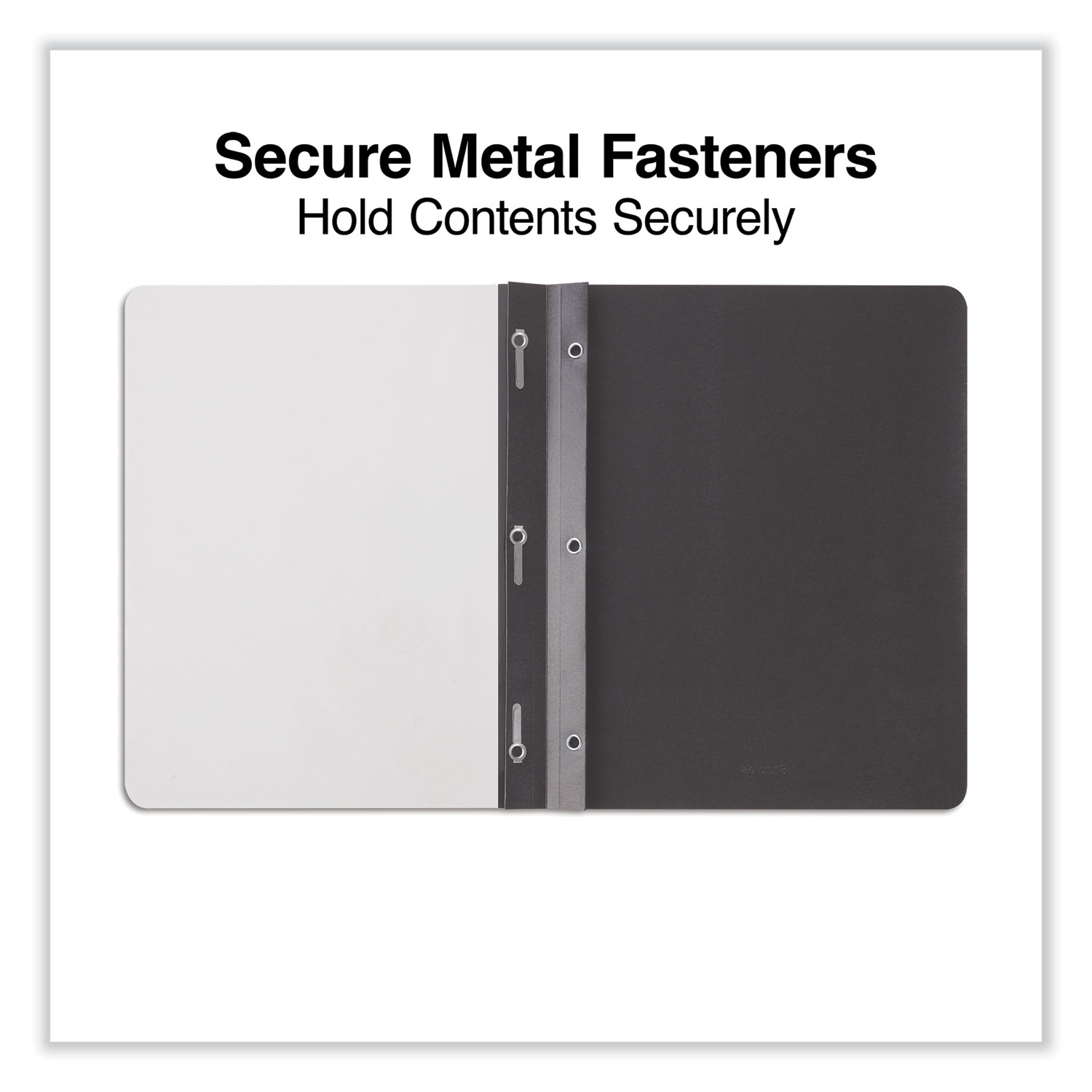 Clear Front Report Cover, Prong Fastener, 0.5" Capacity, 8.5 x 11