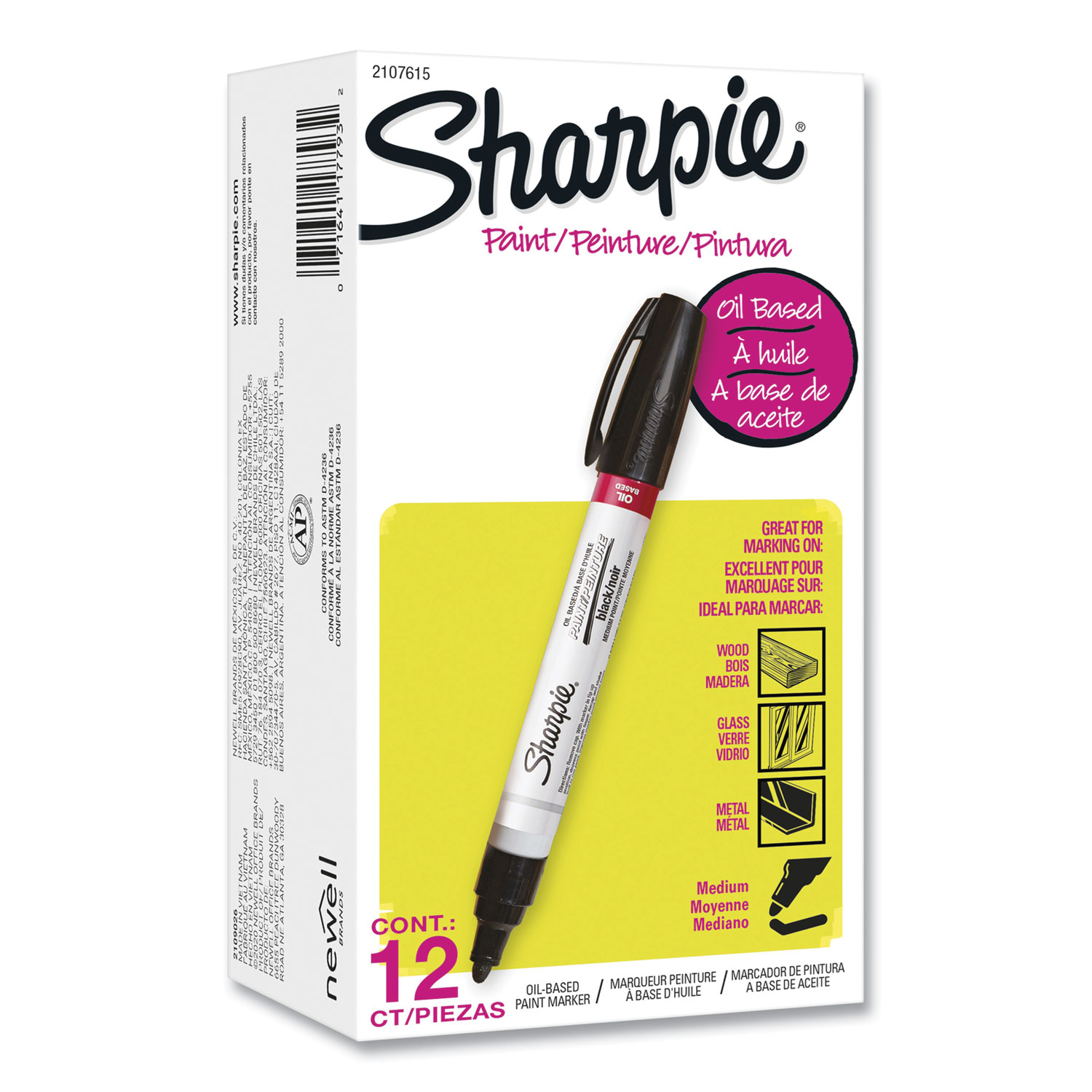 Sharpie - Marqueur permanent - pointe fine - noir