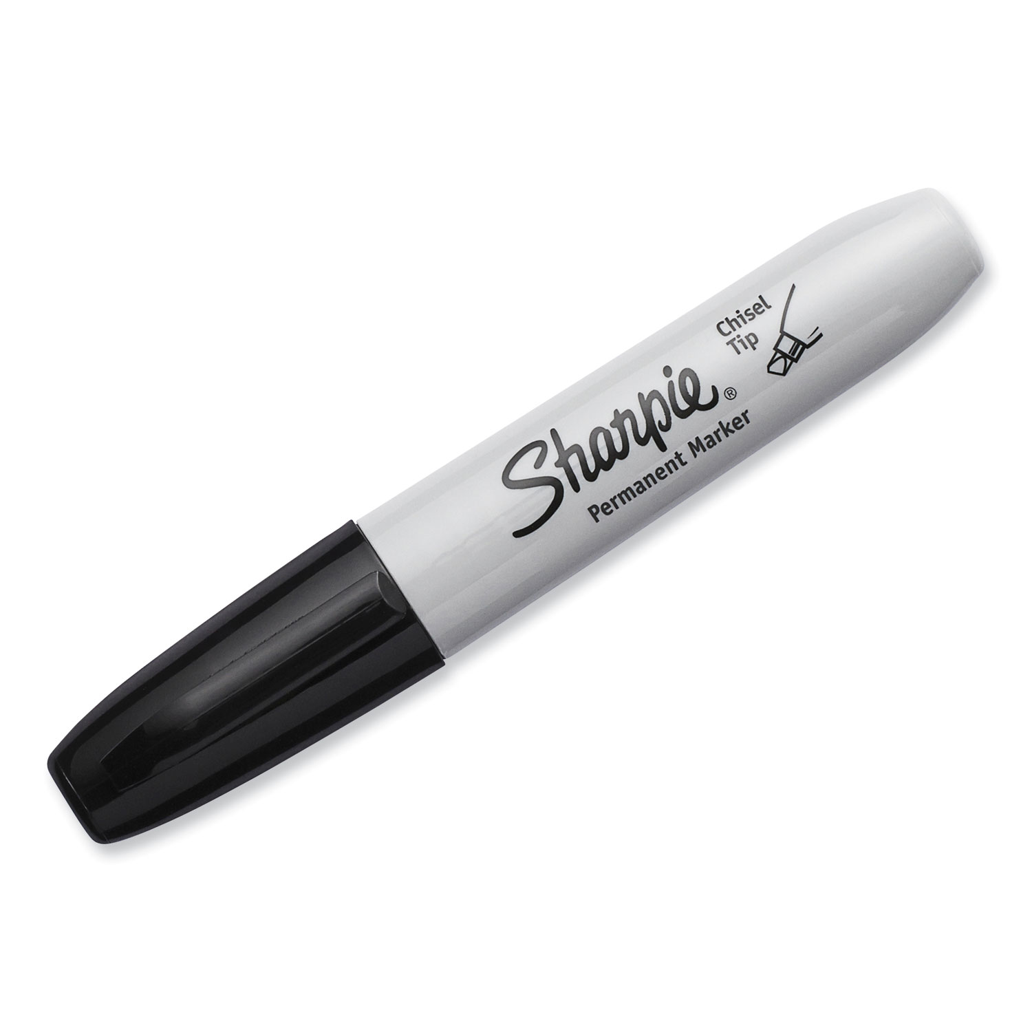 Sharpie King Size Permanent Marker, Broad Chisel Tip, Black, Dozen