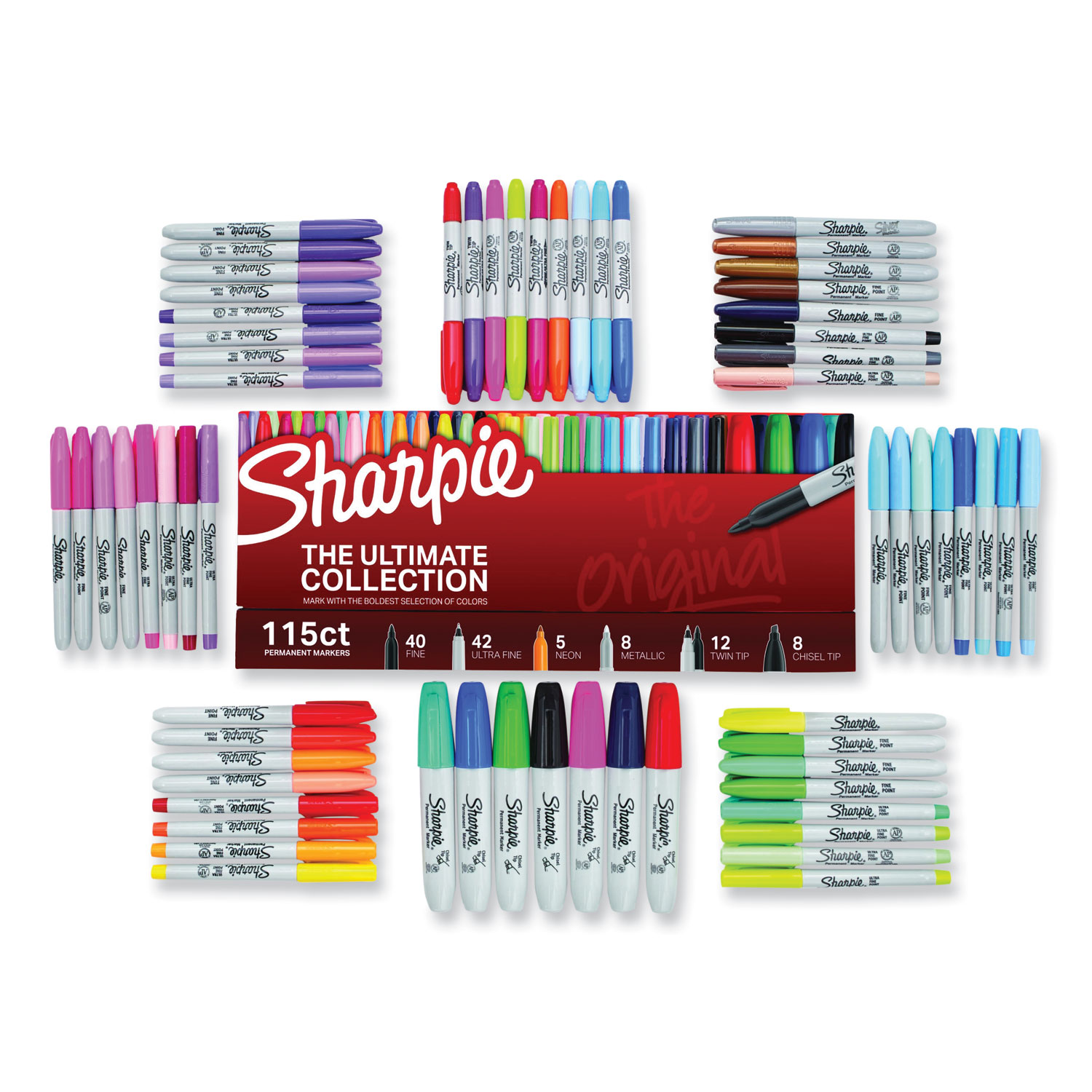 Sharpie Permanent Markers Ultra Fine Tip Black (37121) 593980