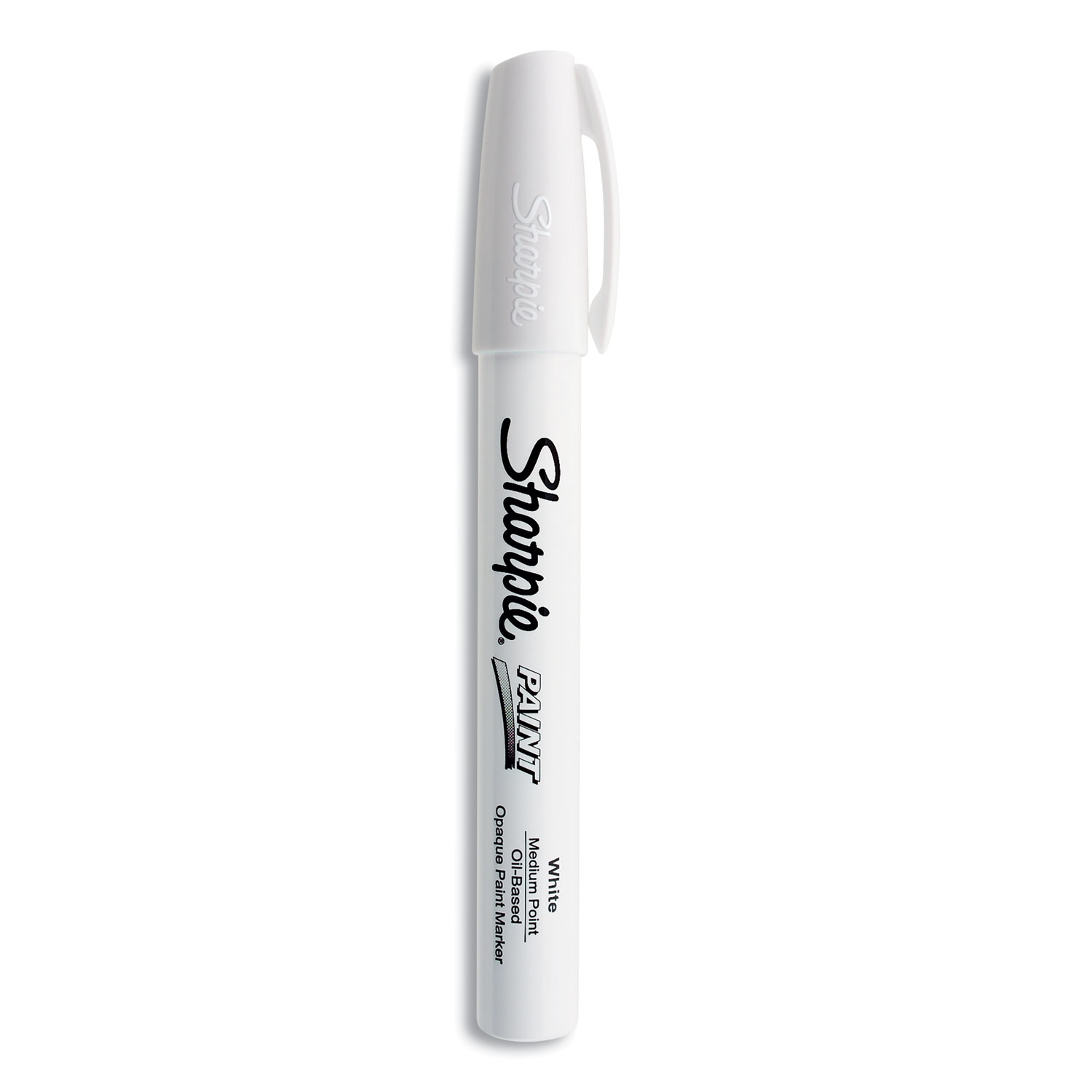 Permanent Paint Marker, Medium Bullet Tip, White, Dozen Permanent Paint Marker, Medium Bullet Tip, White, Dozen