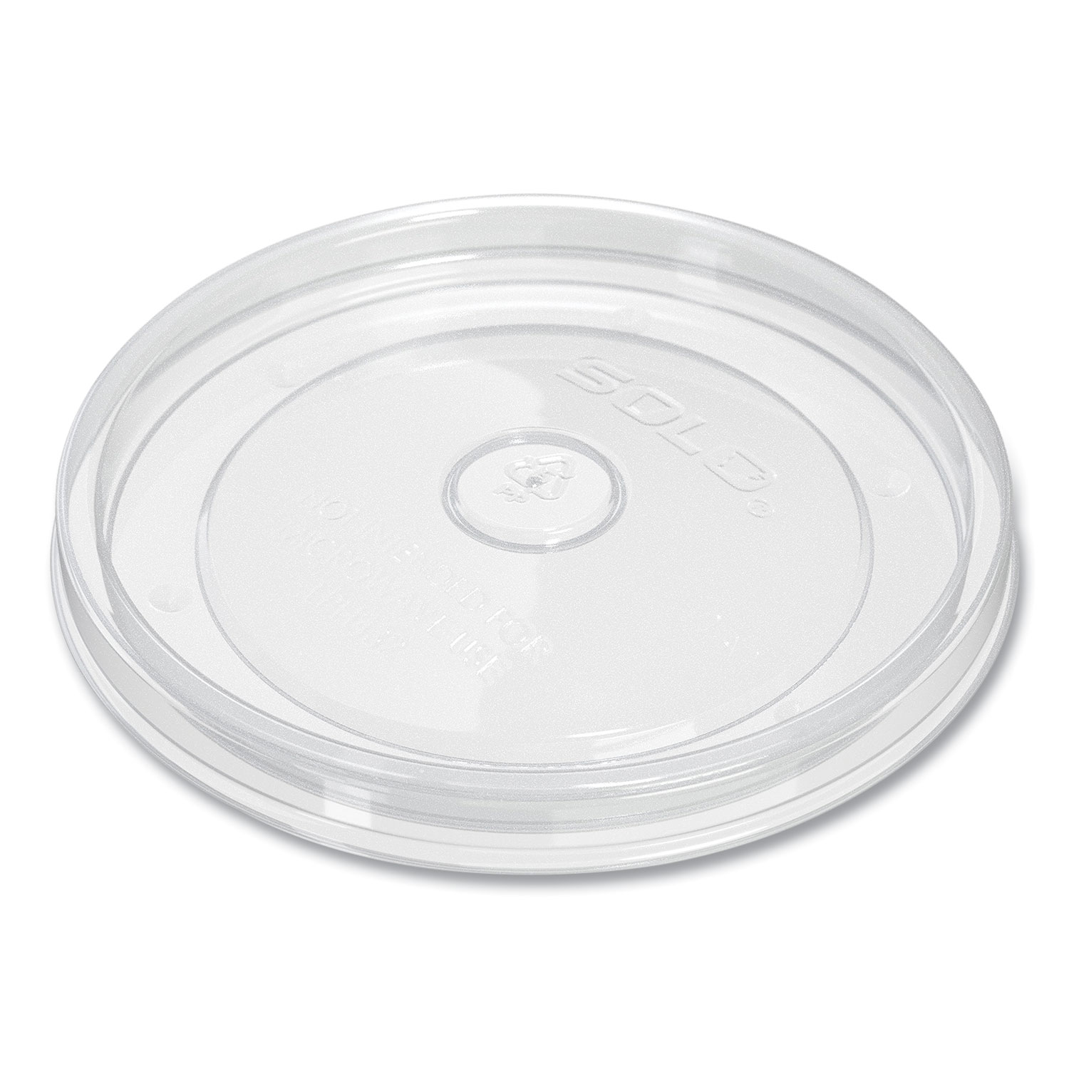 Polypropylene Vented Food Container Lids, Recessed, For 32 oz Food Containers, Clear, Plastic, 1,000/Carton