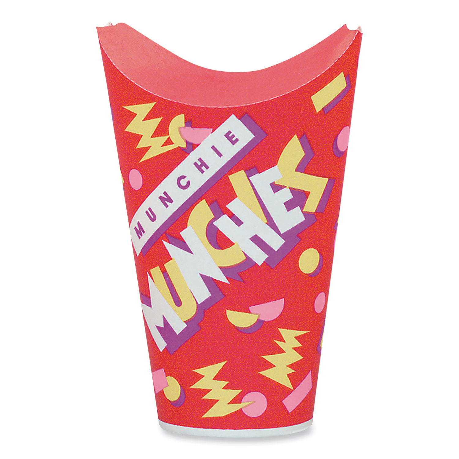 Grease-Resistant Paper Munchie Cup Containers, ProPlanet Seal, 4.5 oz, 2.5" Diameter x 6.9" h, Munchies Design, 1,000/Carton