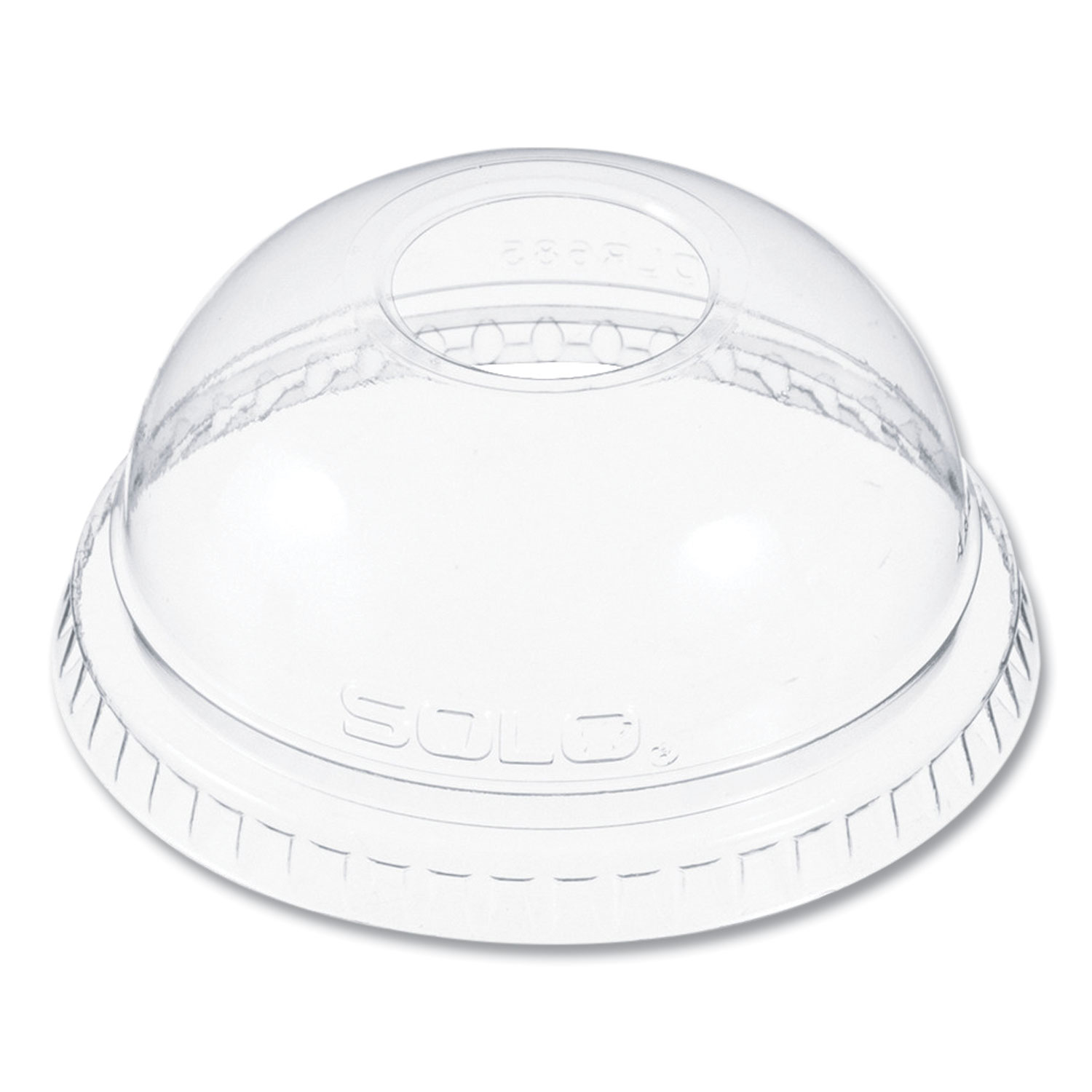 Plastic Dome Lid, Fits 7 oz Cold Cups, Clear, 2,500/Carton