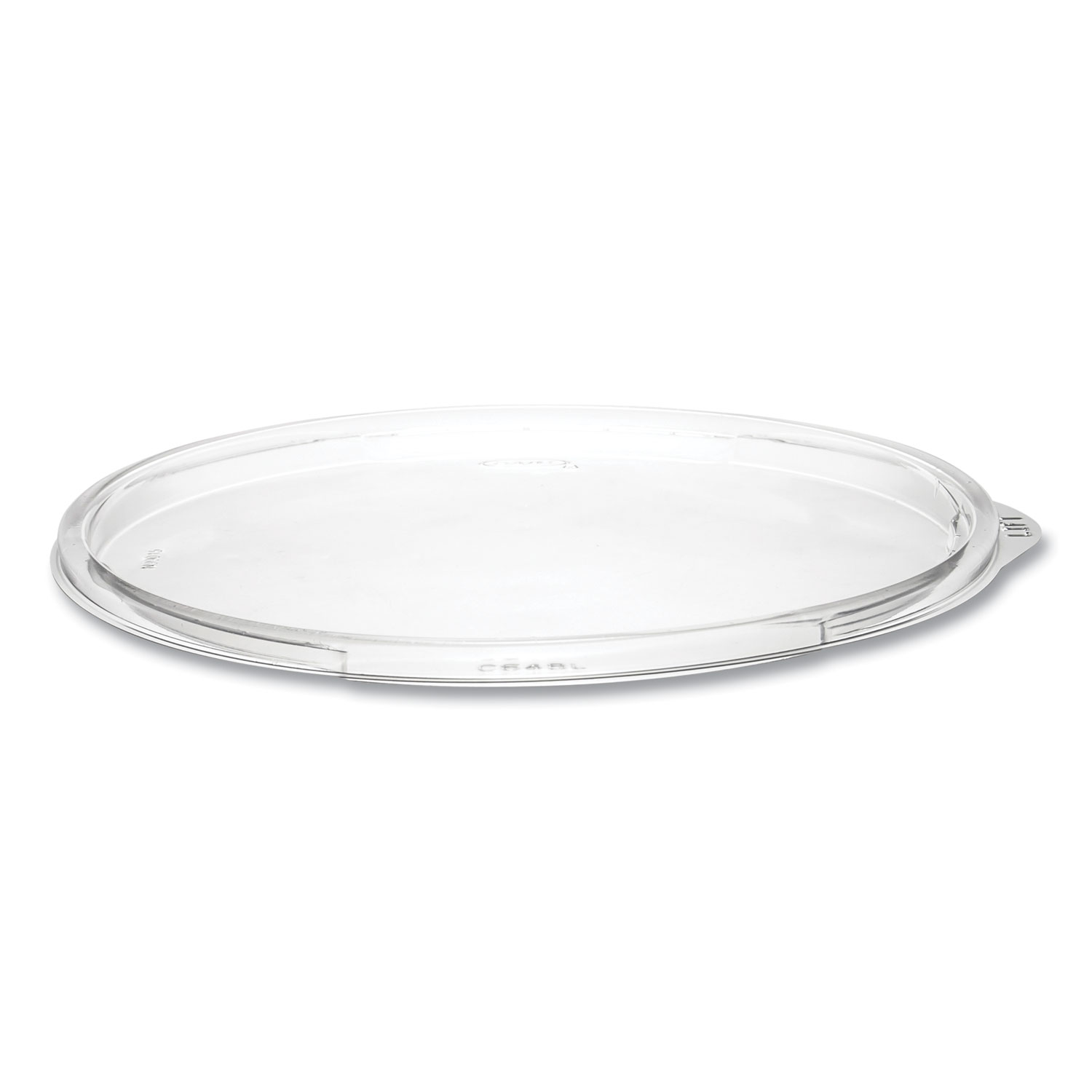 PresentaBowls Clear Flat Lids, 7.2" Diameter x 0.4" h, Plastic, 252/Carton