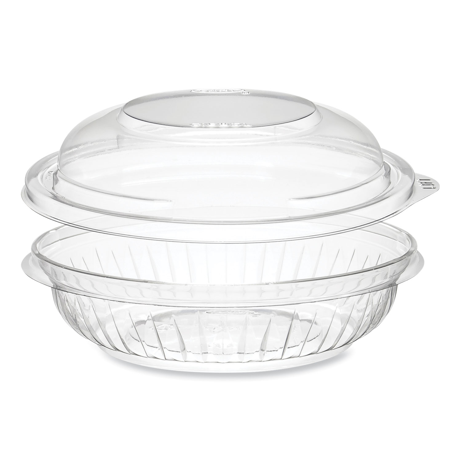 PresentaBowls Bowl/Lid Combo-Paks, 8 oz, Clear, Plastic, 63/Pack, 4 Packs/Carton
