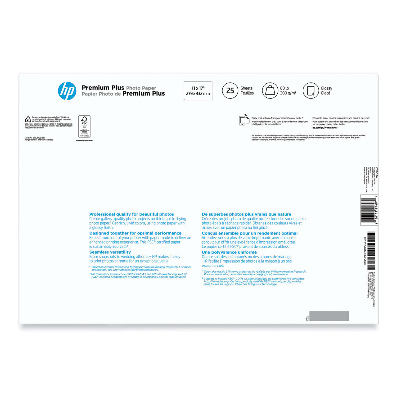 HP Premium Matte Photo Paper Roll 9.1 mil