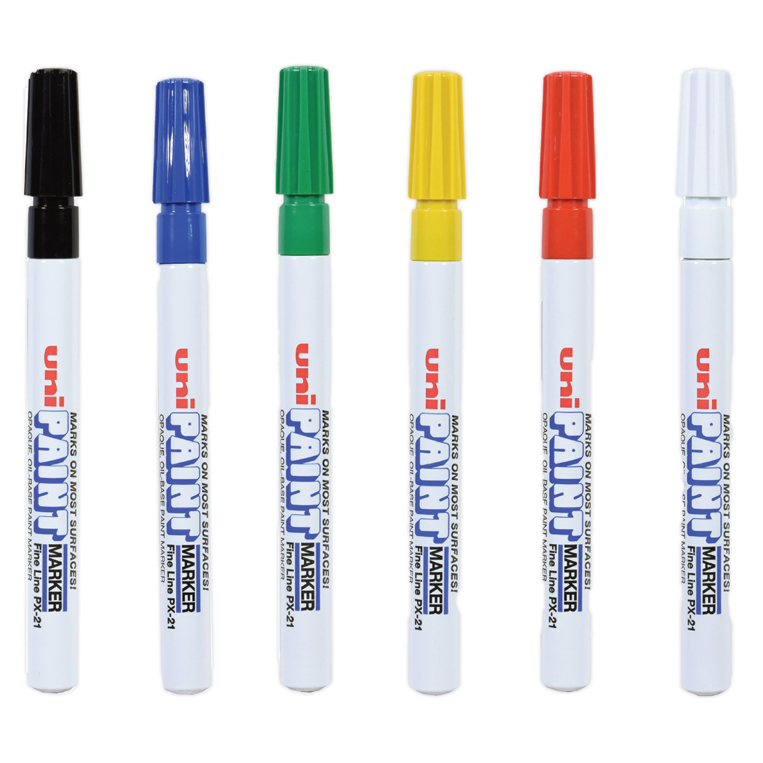 Neon Permanent Markers, Fine Bullet Tip, Assorted Colors, 5/Pack - Zerbee