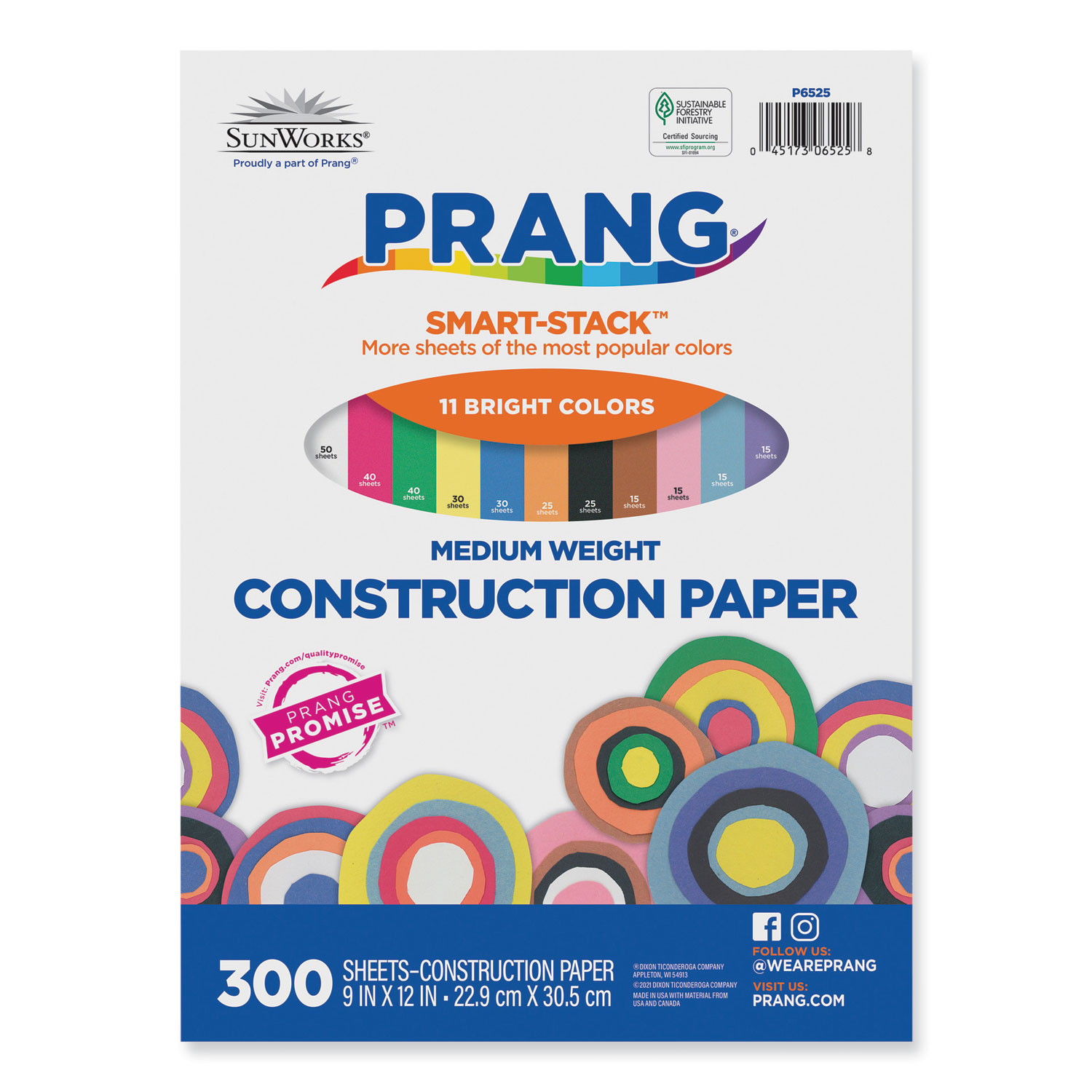 Sunworks Construction Paper Smart Stack 50 Lb Text Weight 9 X 12