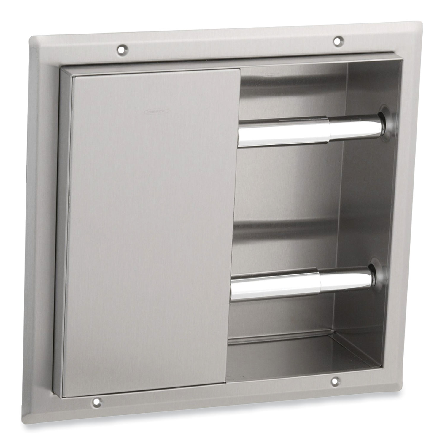 Partition-Mounted Multi-Roll Toilet Tissue Dispenser, 13.25 x 4 x 12.56, Stainless Steel