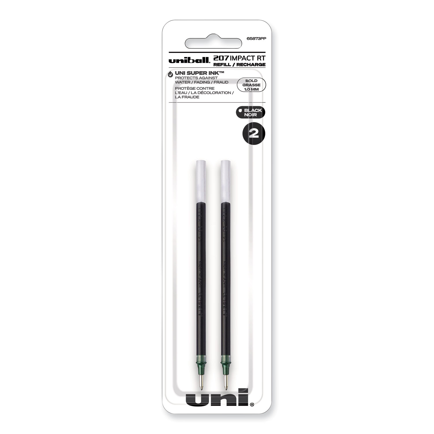 Uniball Vision Rollerball Black Pens Pack of 4, Fine Point Pens with 0.7mm  Medium Black Ink, Ink Black Pen, Smooth Writing Bulk Pens, and Office