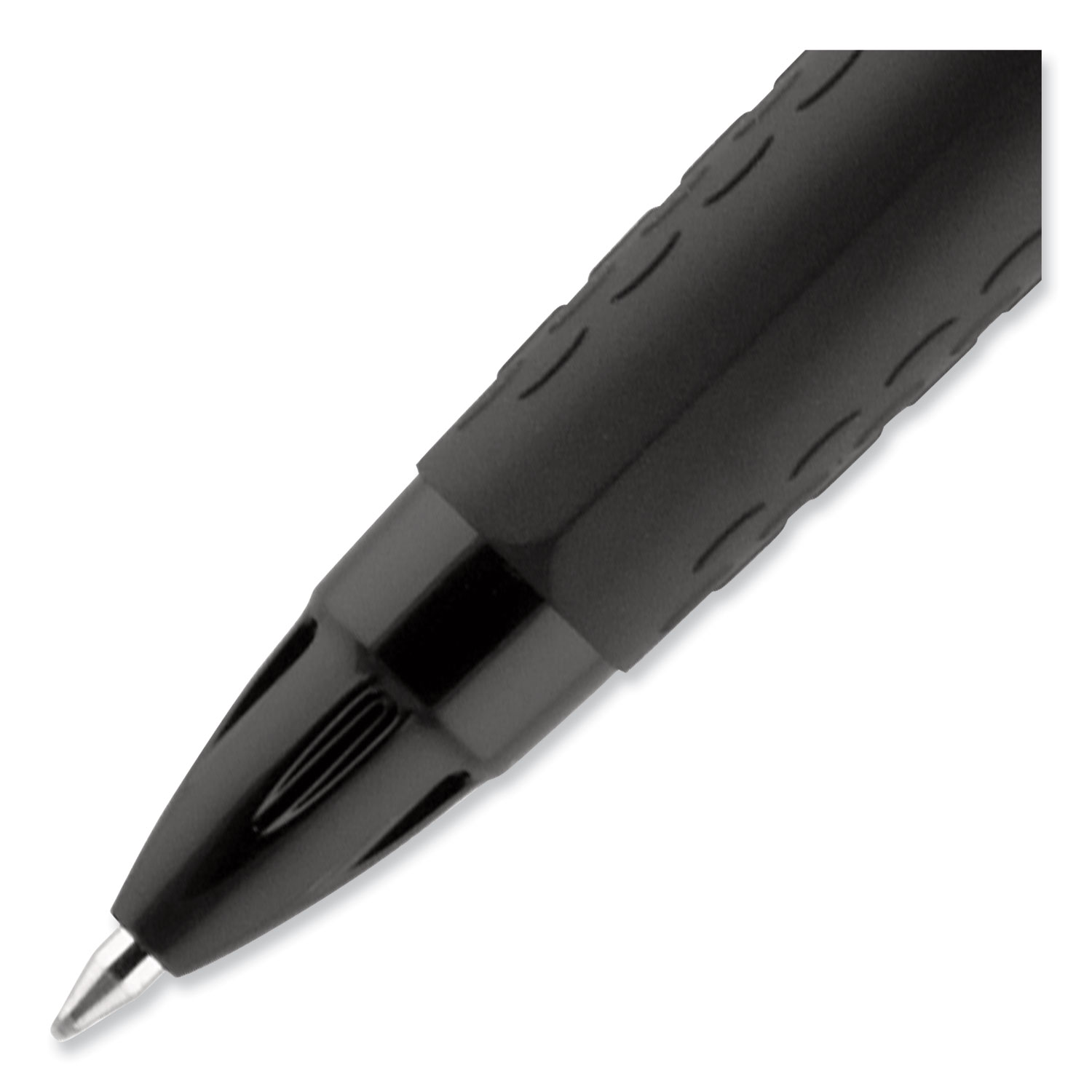 207 Plus+ Gel Pen, Retractable, Medium 0.7 mm, Black Ink, Black Barrel