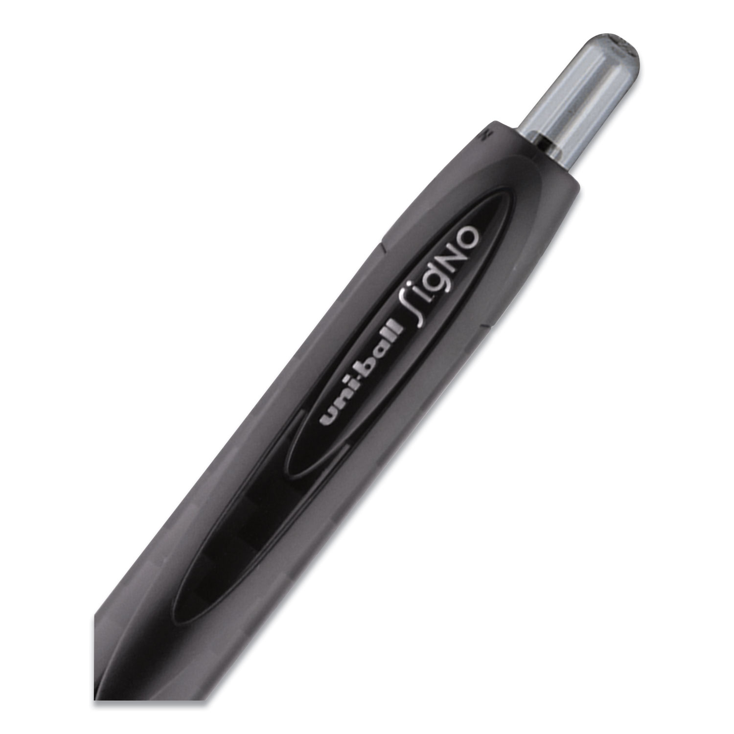 207 Plus+ Gel Pen, Retractable, Medium 0.7 mm, Black Ink, Black Barrel