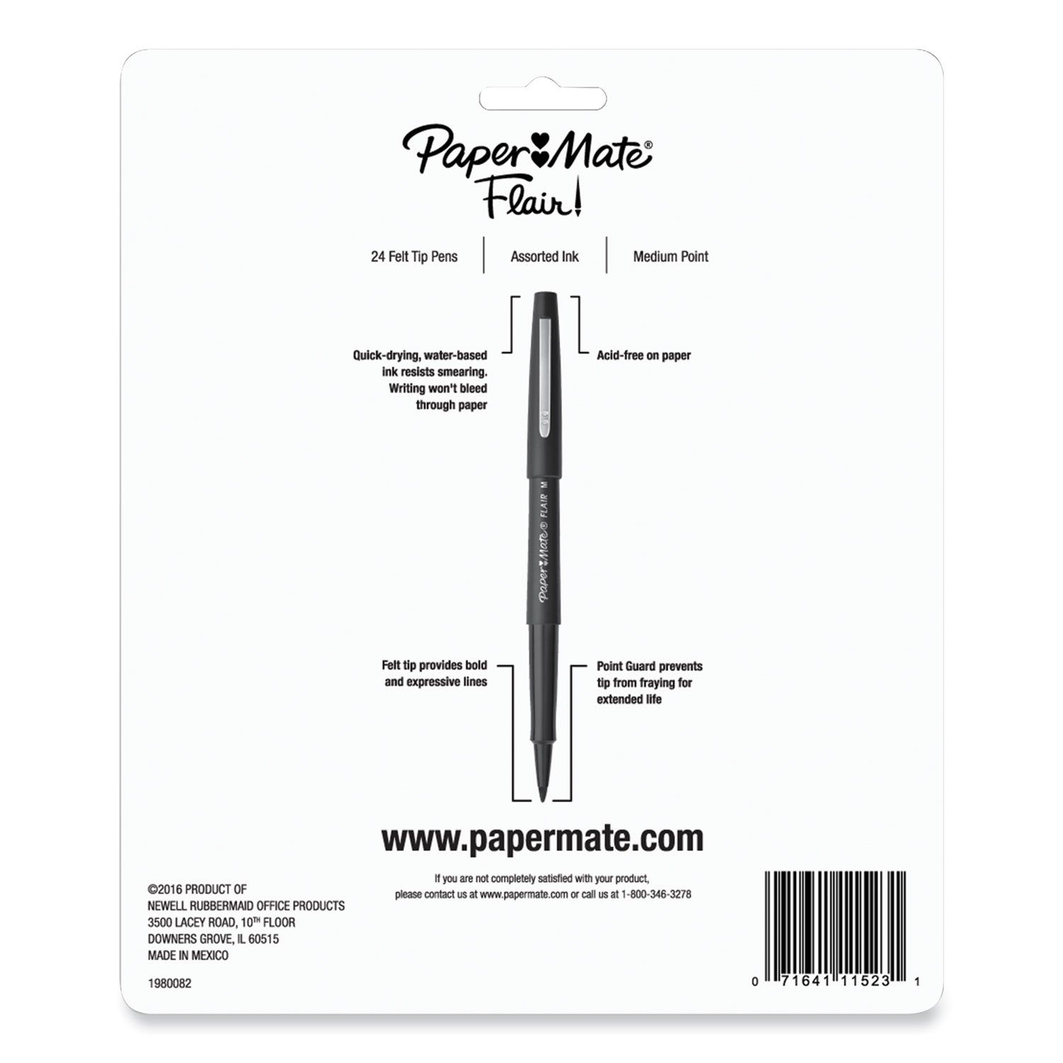 Point Guard Flair Felt Tip Porous Point Pen by Paper Mate® PAP4651