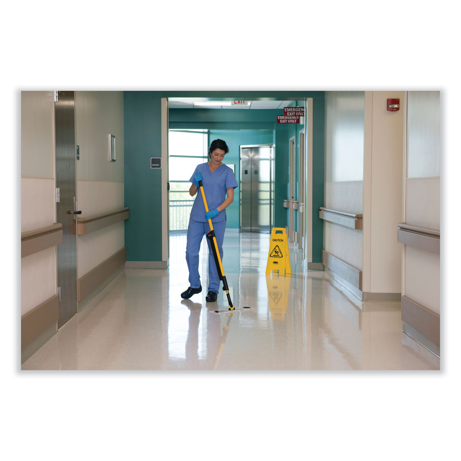 Spray Mop Floor Cleaning System, Yellow