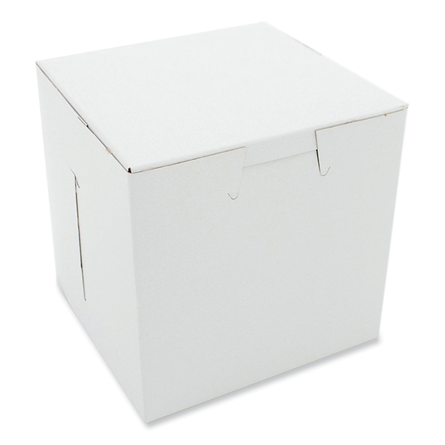 White One-Piece Non-Window Bakery Boxes, 4.5 x 4.5 x 4.5, White, Paper, 200/Carton