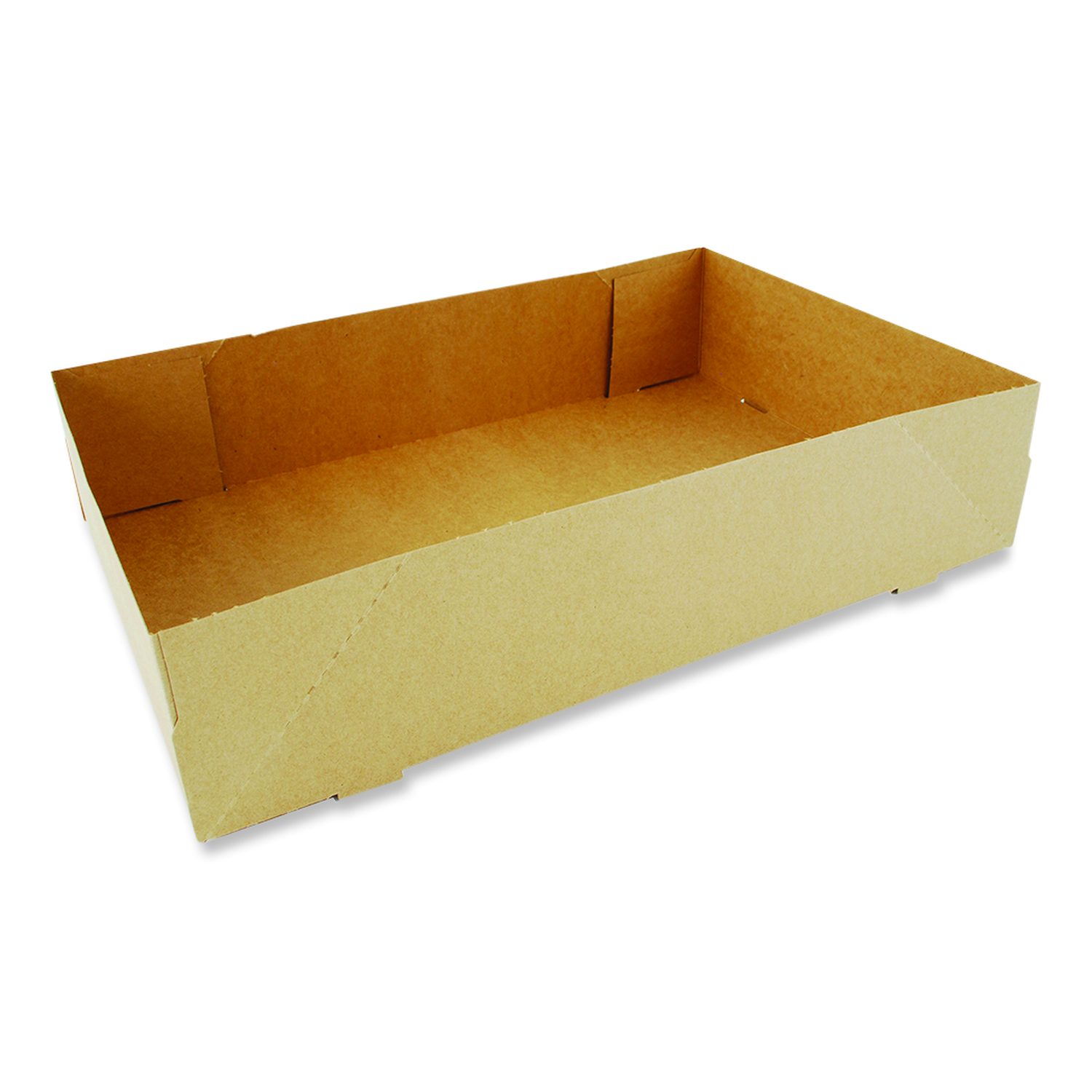 Kraft Donut Trays, 13.5 x 9 x 3, Brown, Paper, 250/Carton