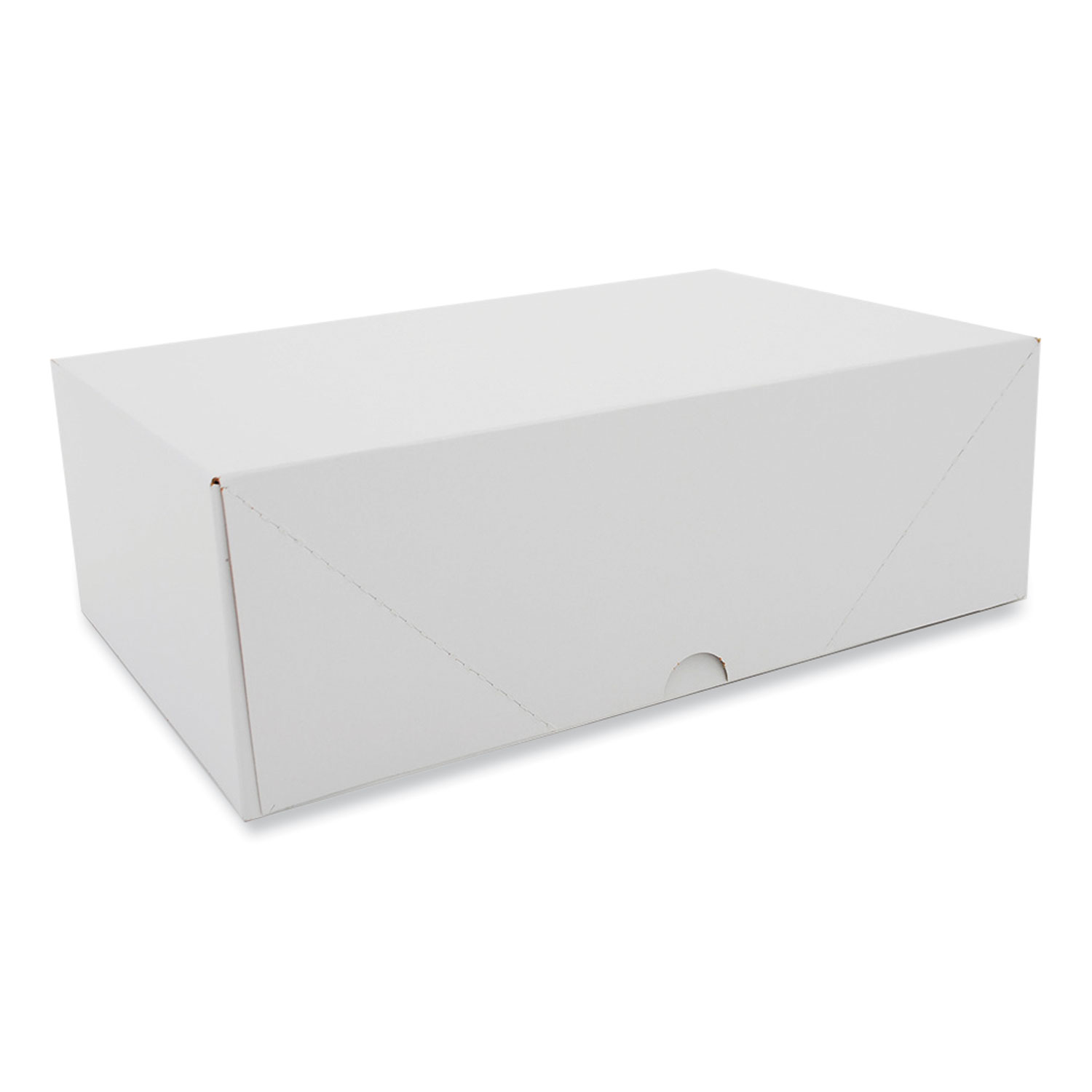 Two-Piece Sausage and Meat Patty Boxes, 12.12 x 7.87 x 4, White, Paper, 125/Carton