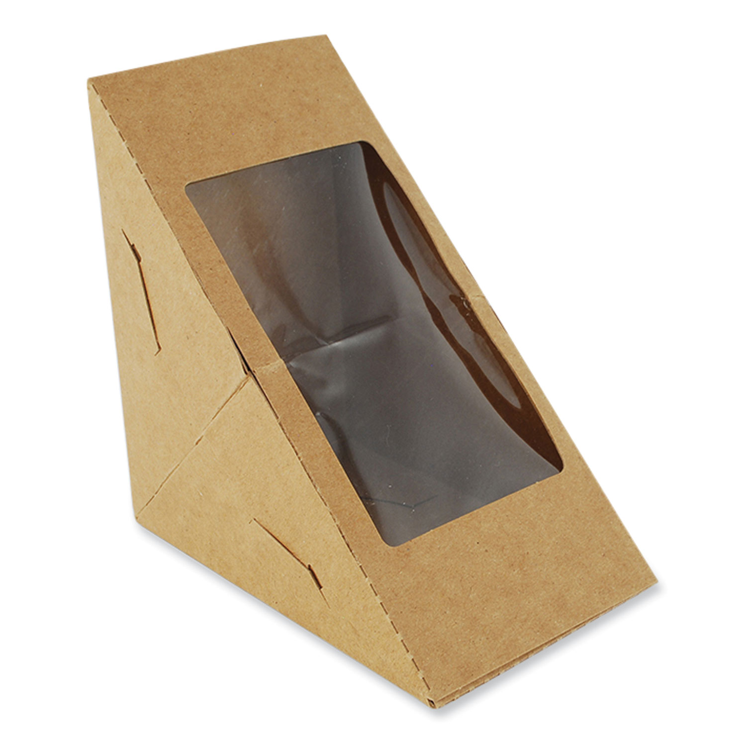 Window Sandwich Wedge Box, 2.96 x 4.70, White, Paper, 300/Carton