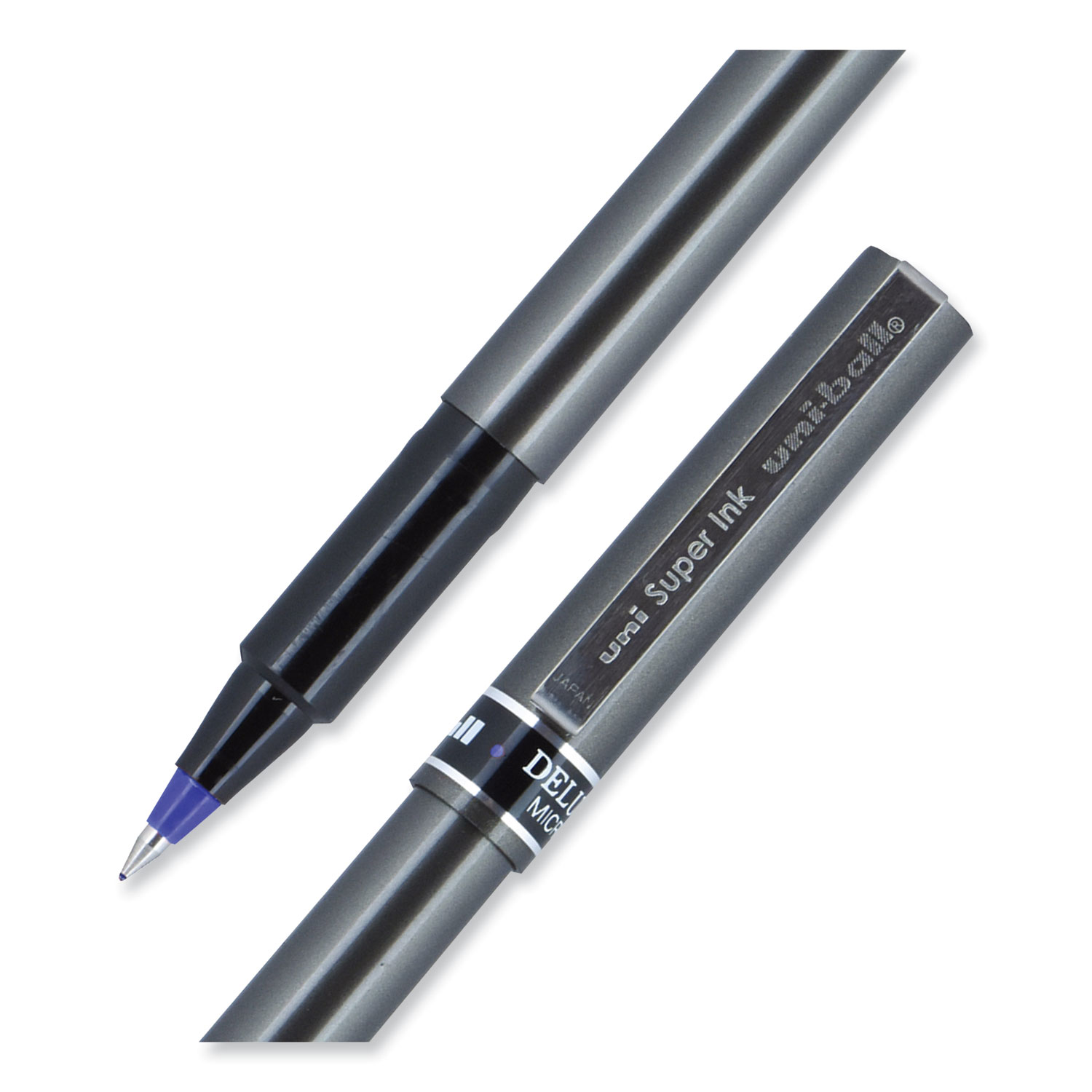 Uni-Ball Vision Elite Roller Ball Pen Stick Extra-Fine 0.5 mm Blue Ink Blue Barrel