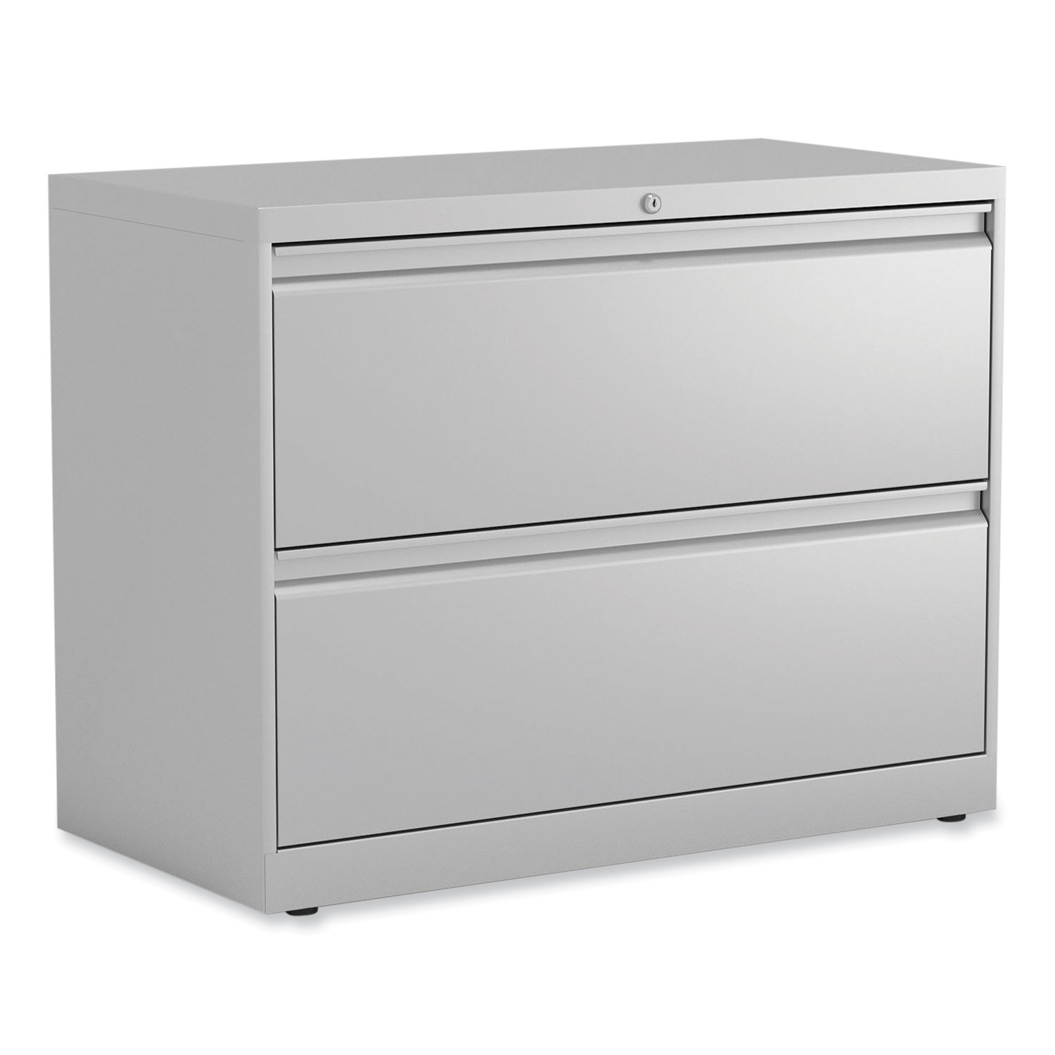 Lateral File, 2 Legal/Letter-Size File Drawers, Light Gray, 36″ x 18.63″ x 28″