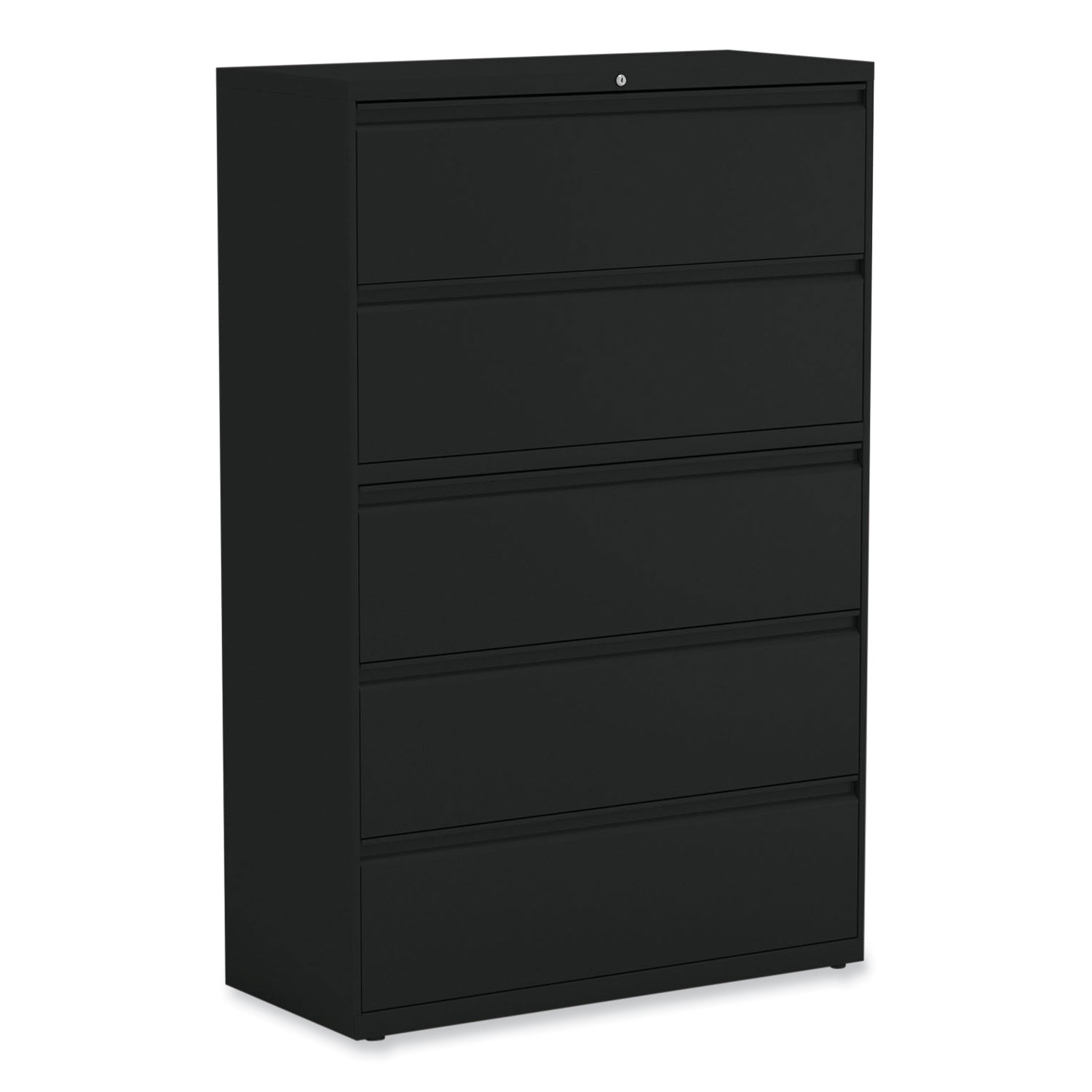 Lateral File, 5 Legal/Letter/A4/A5-Size File Drawers, Black, 42″ x 18.63″ x 67.63″