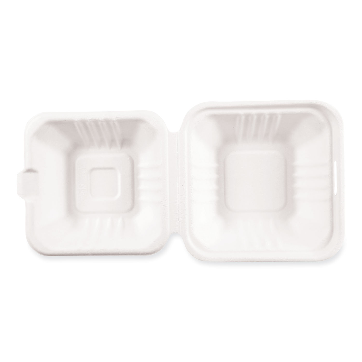 Bagasse Hinged Container, [6X4-Inch Pfas Free]-Biodegradable