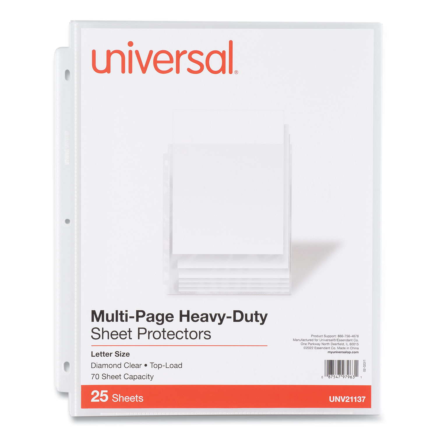 Avery Page Size Sheet Protectors For 3 Hole Punched Sheets Heavyweight  Clear Box Of 50 - Office Depot