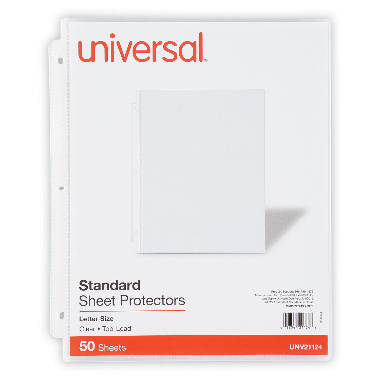 200 Sheet Protectors, Page Protectors for 3 Ring Binder, Holds 8.5