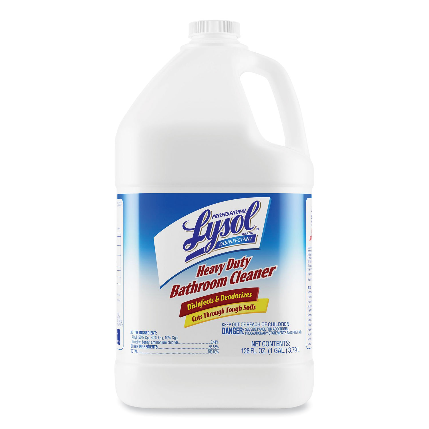 Disinfectant Heavy-Duty Bathroom Cleaner Concentrate, Lime, 1 gal