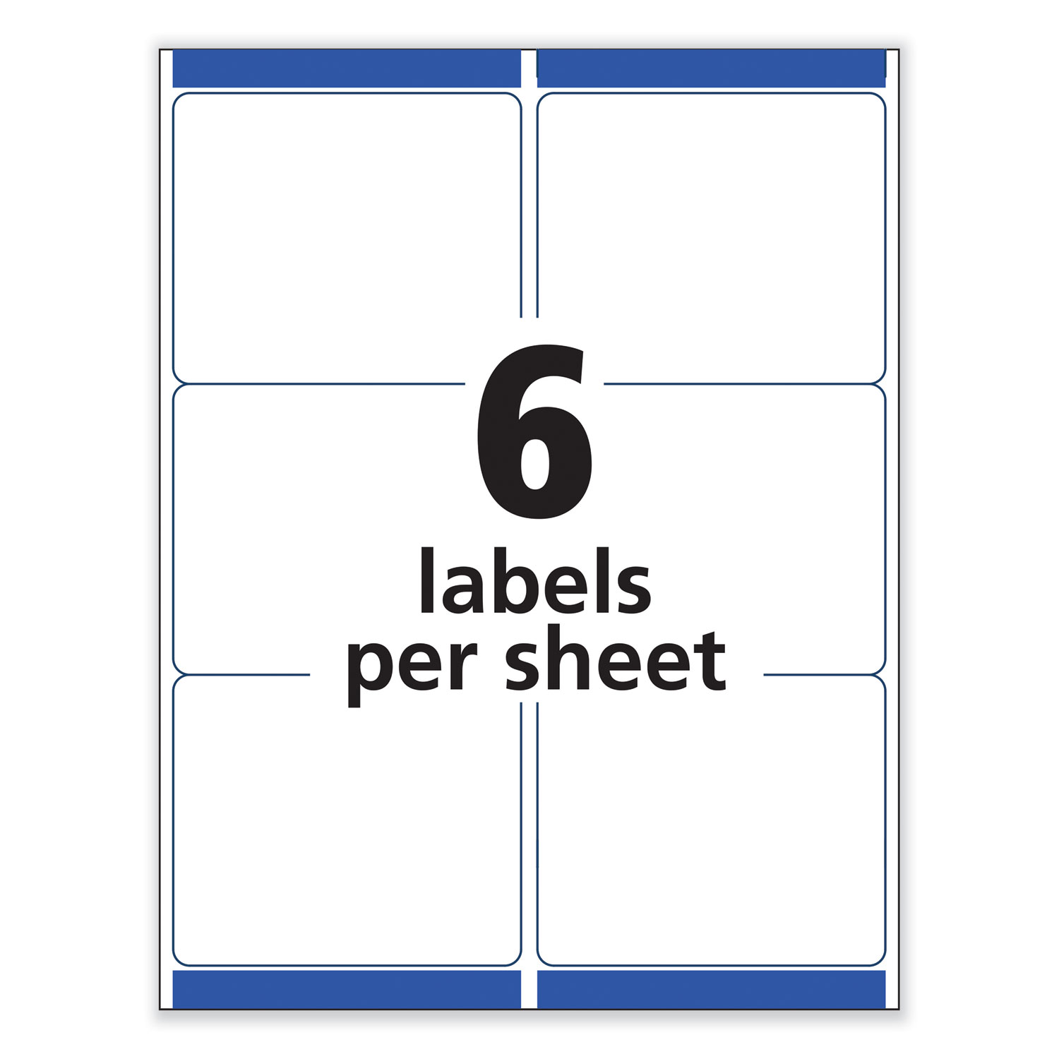 Avery Removable ID Labels, Sure Feed, 3-1/3? x 4?, 150 Labels (6464) -  AVE6464 