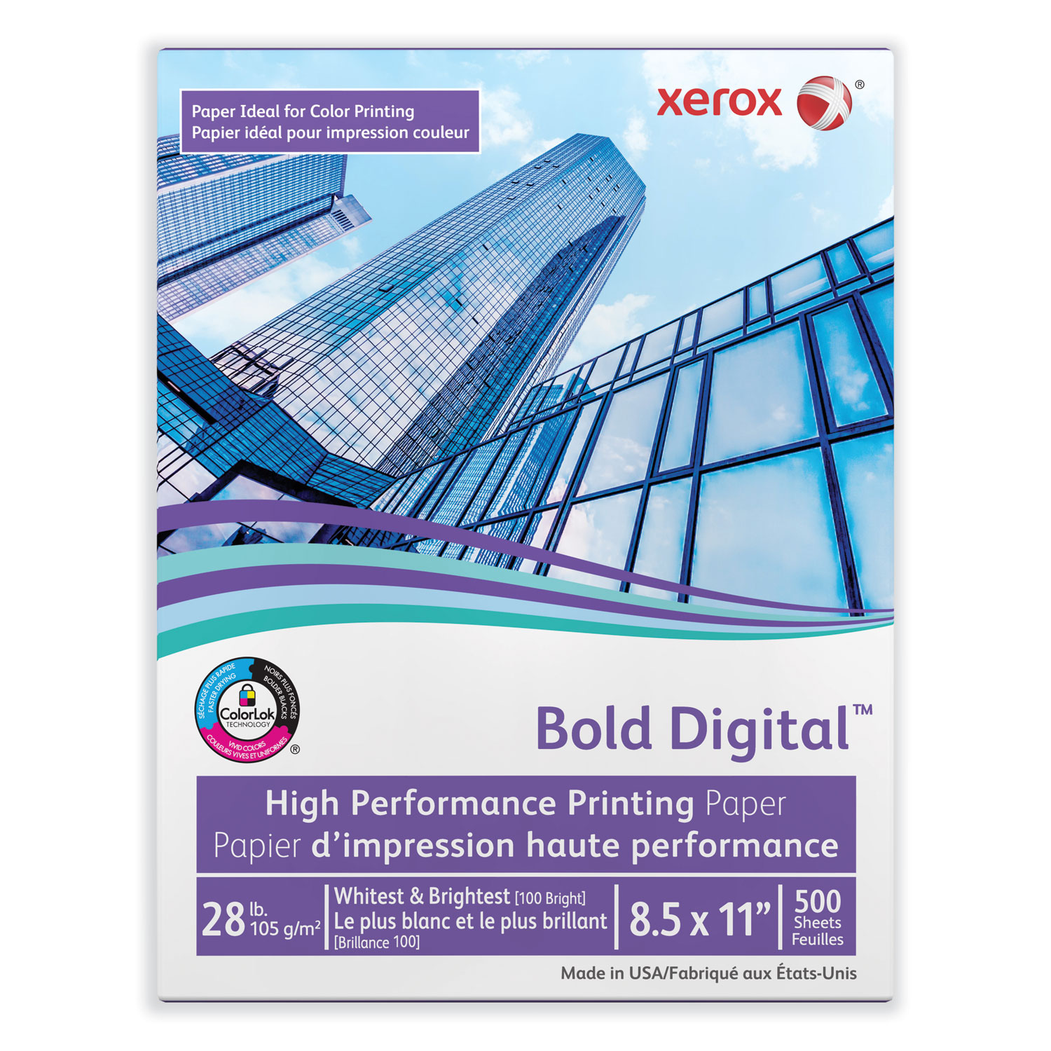 Bold Digital Printing Paper, 100 Bright, 28 lb Bond Weight, 8.5 x