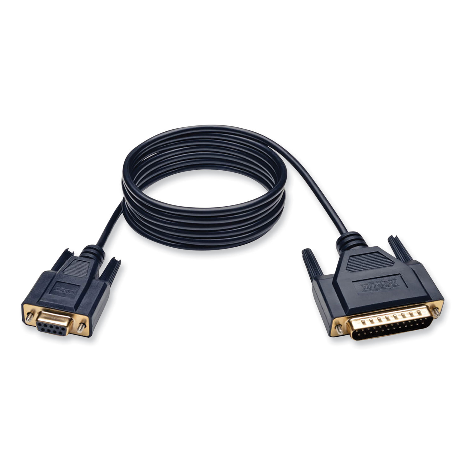 Null Modem Serial DB9 Serial Cable, DB9 to DB25 (F/M), 6 ft, Beige