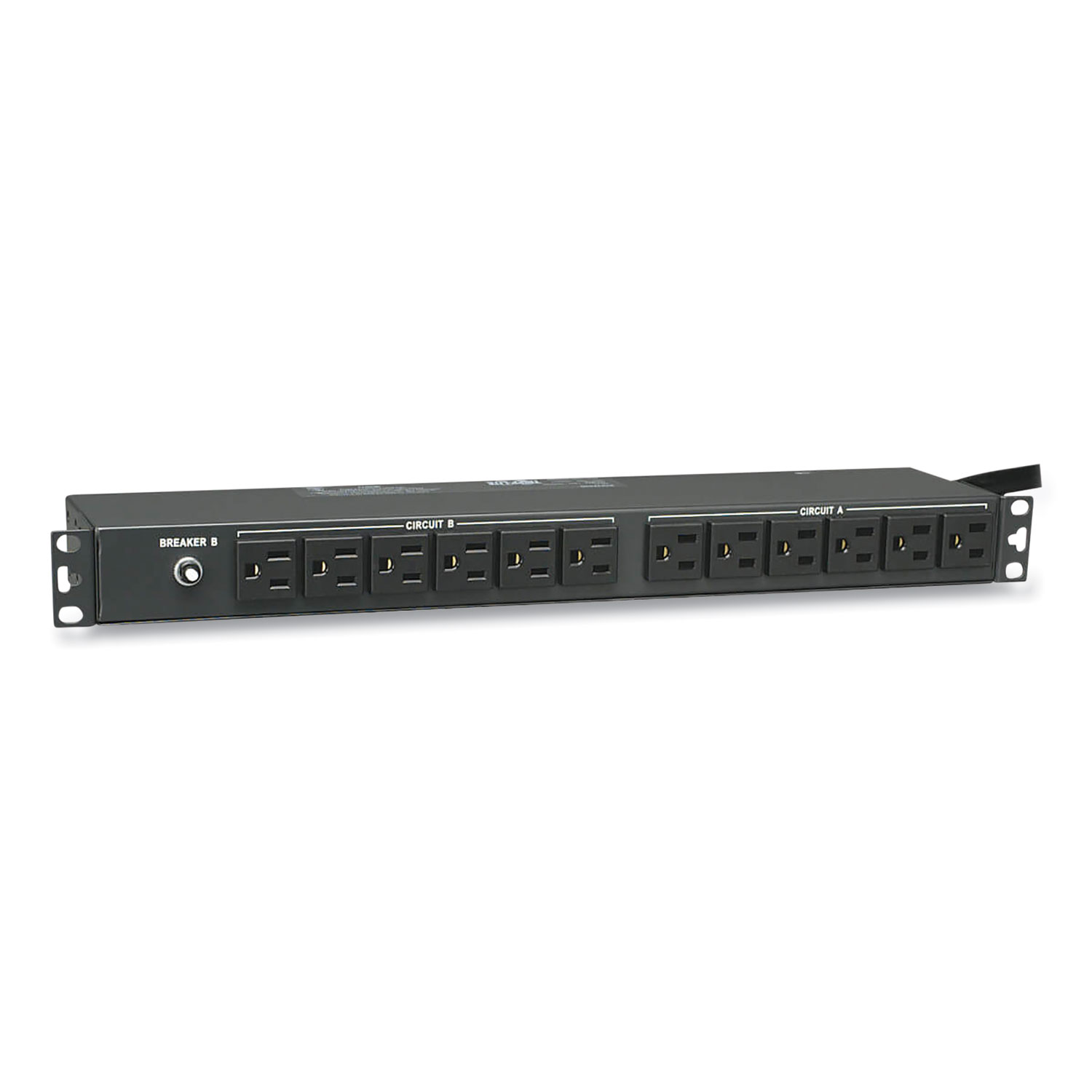 Single-Phase Basic PDU, 24 Outlets, 15 ft Cord, Black