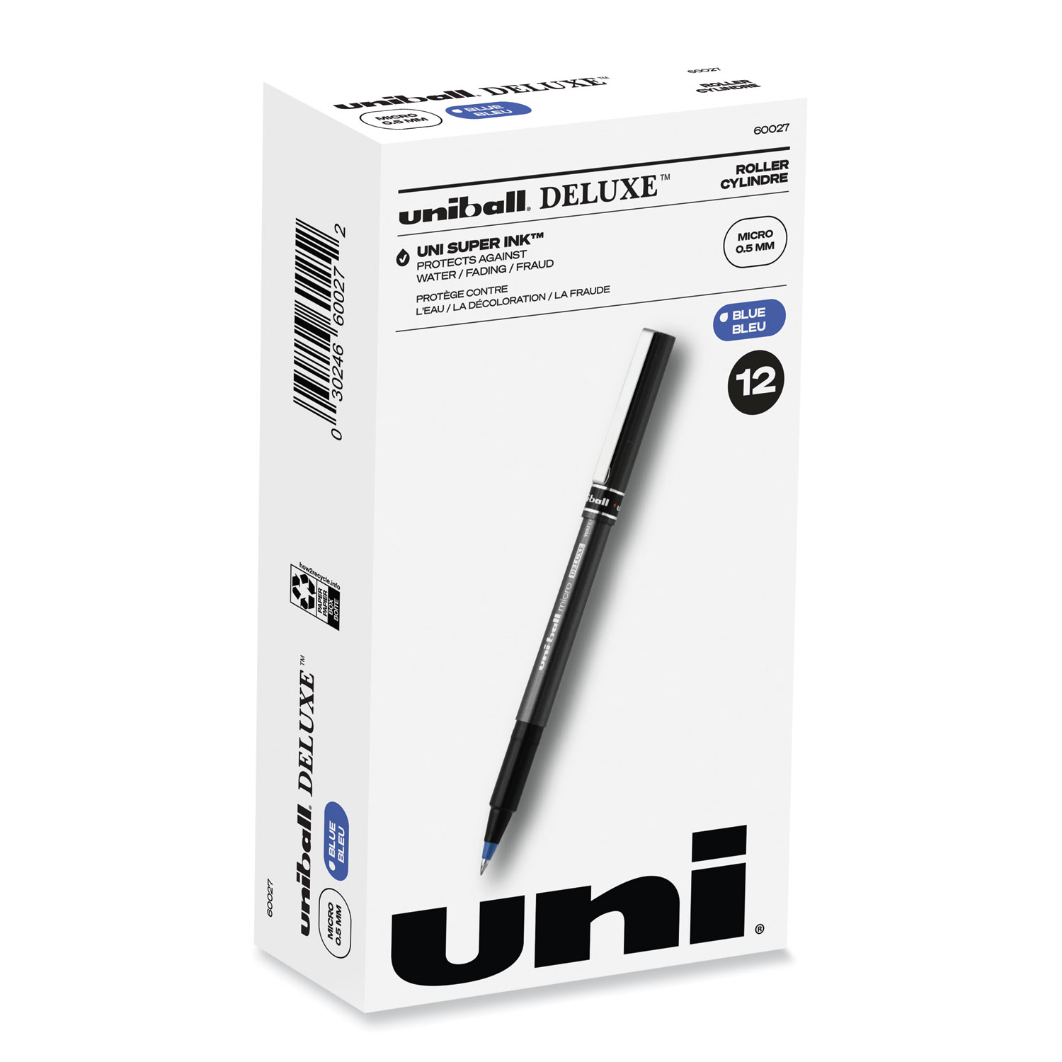 SKILCRAFT Smooth-flowing Gel Pen Black Ink 3/Pack