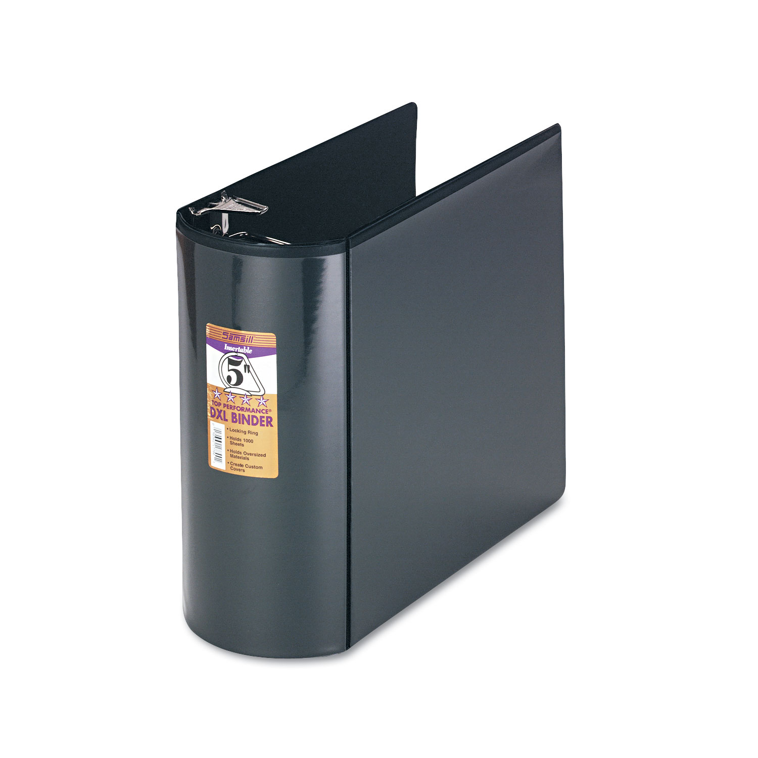 Top Performance DXL Angle-D View Binder, 5 Capacity, Black