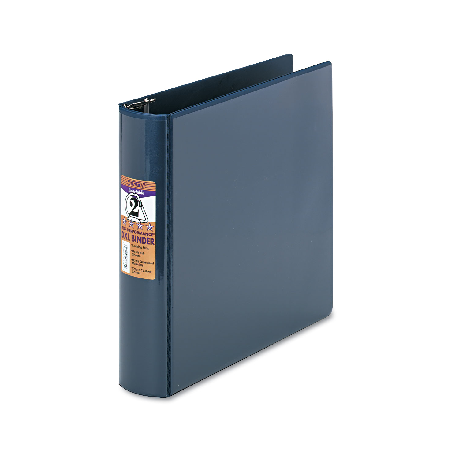 Top Performance DXL Angle-D View Binder, 2 Capacity, Dark Blue