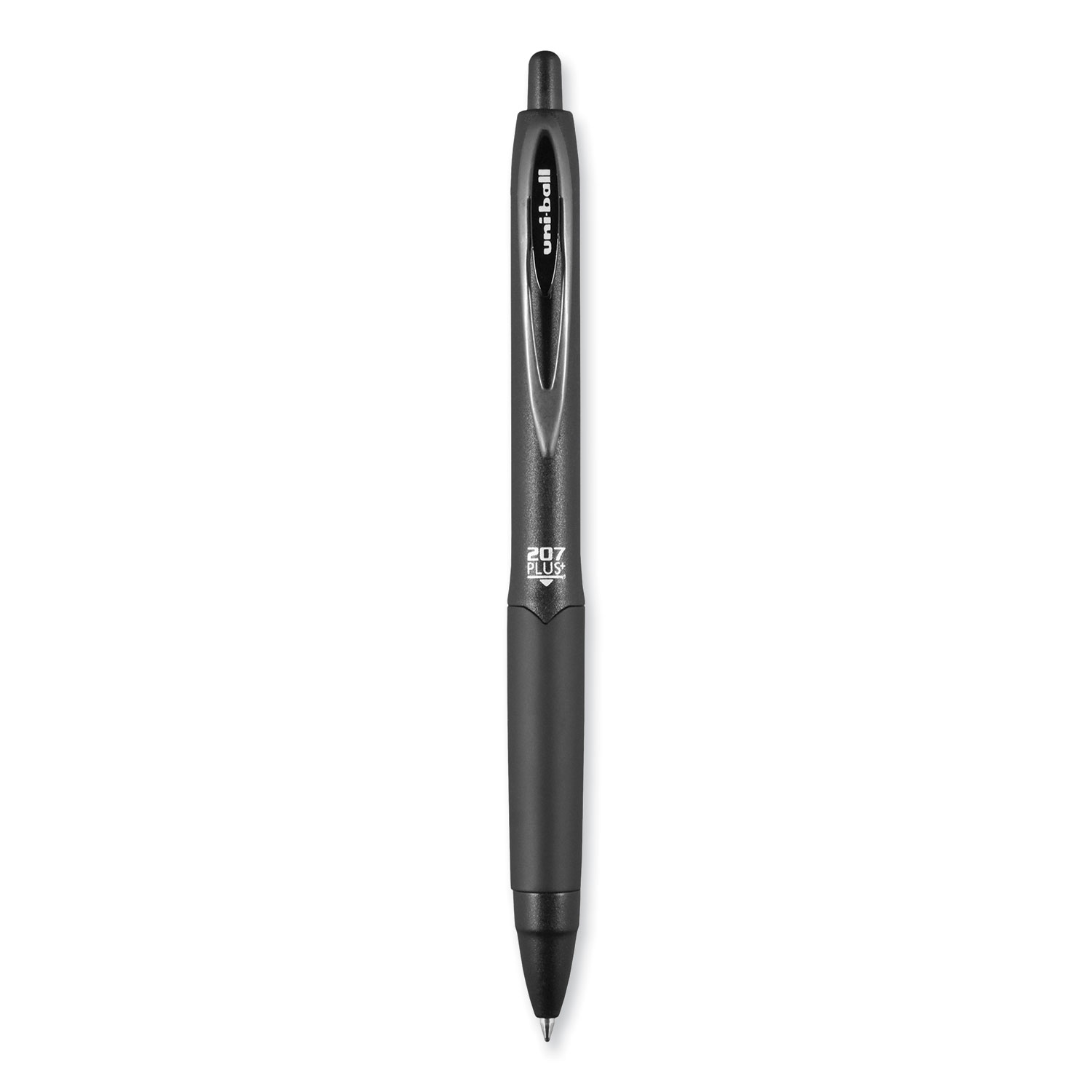 Black Retractable Gel Pens 8 Pack with Medium Points, Uni-Ball 207 Signo  Click Pens are Fraud Proof and the Best Office Pens, Nursing Pens, Business